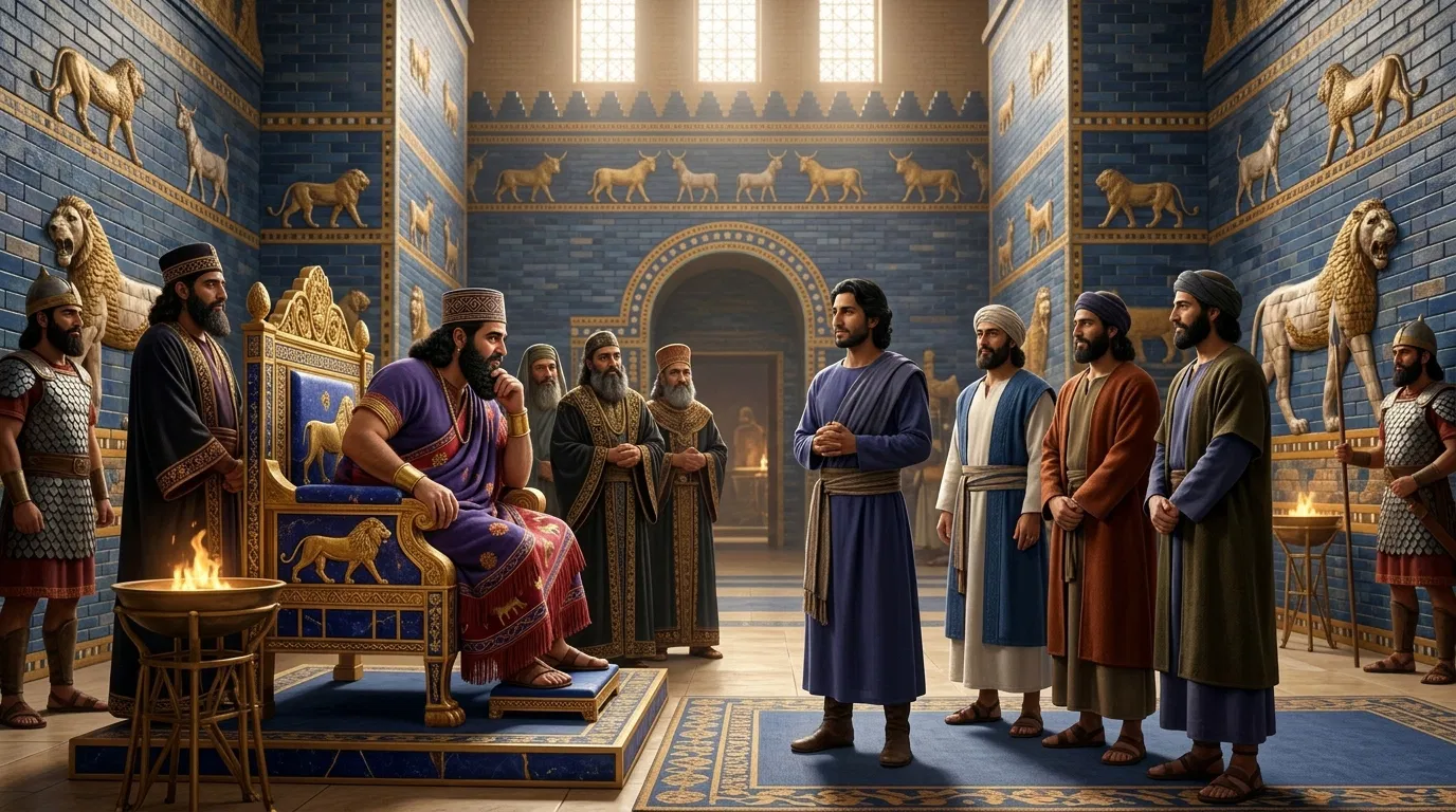 Daniel and His Friends Before the King of Babylon