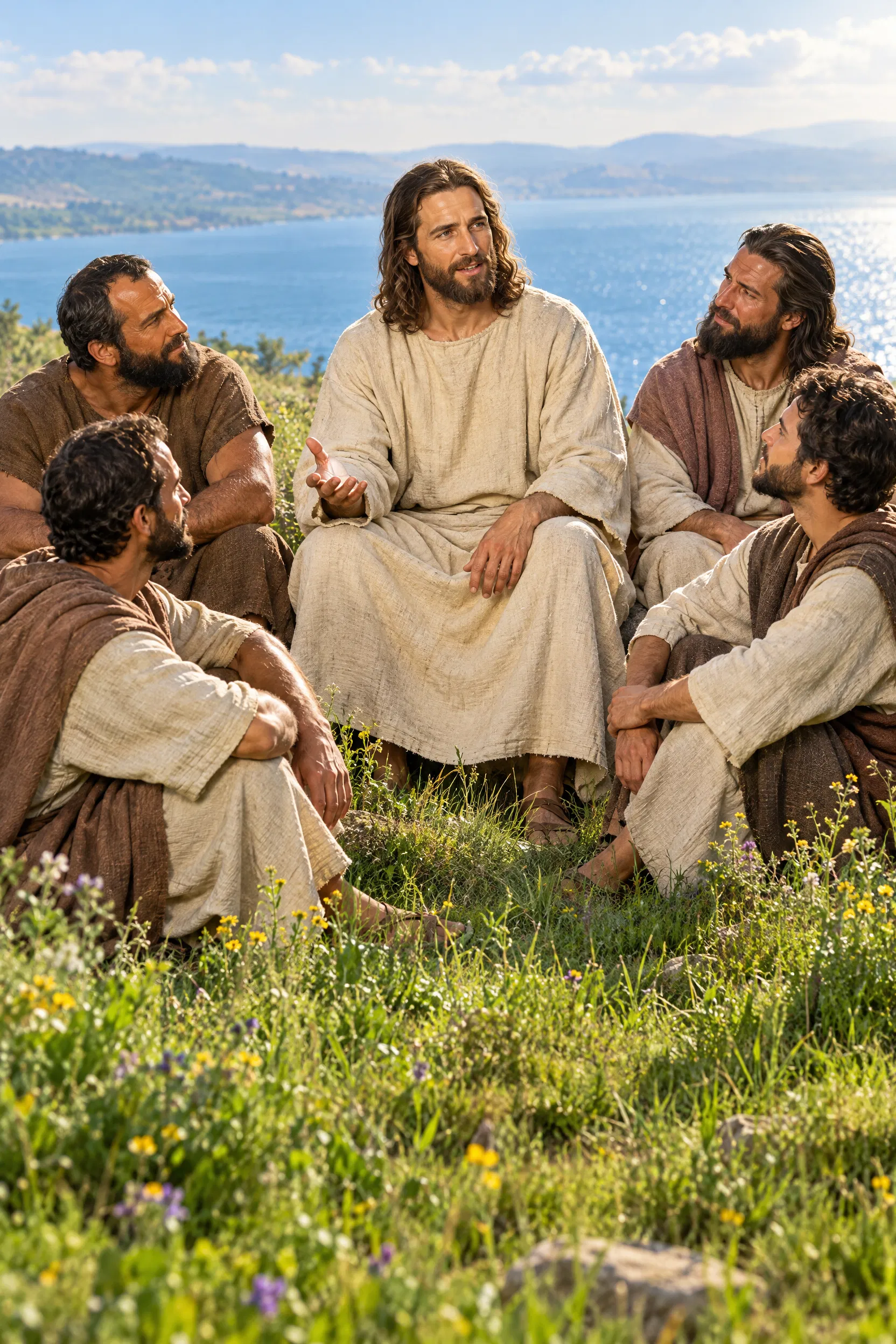 Jesus Teaches His Disciples Above the Sea of Galilee