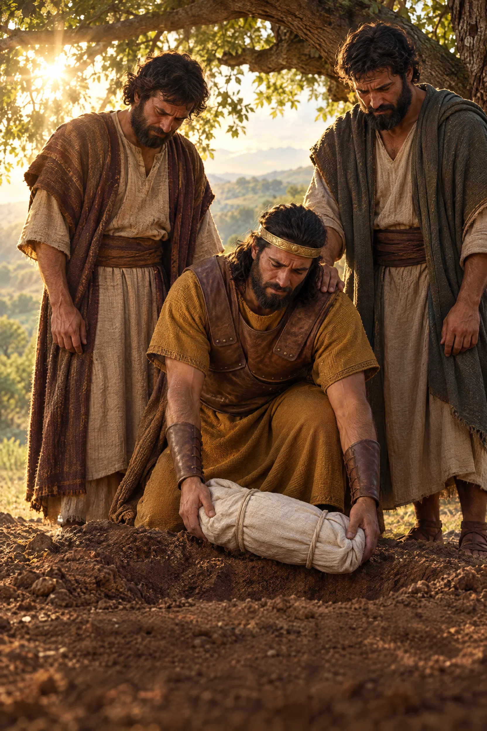Men of Jabesh-gilead Bury Saul Under the Oak