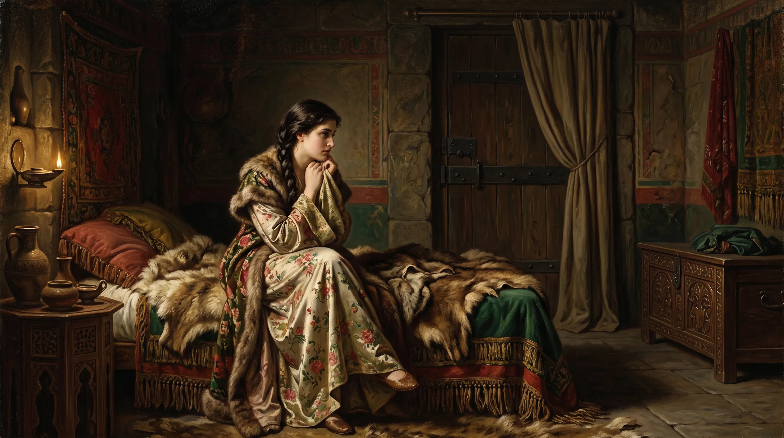 A Woman Awaits Her Beloved