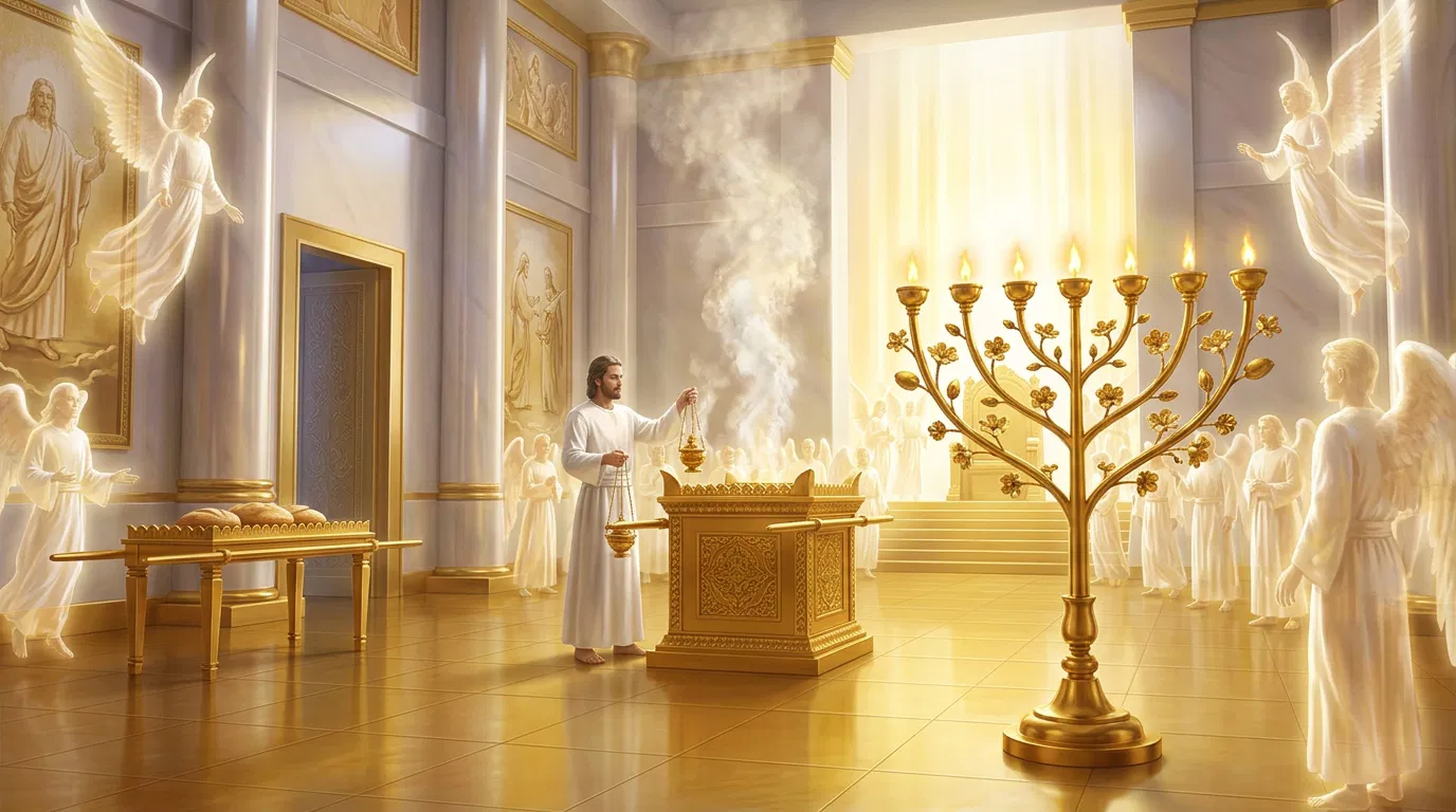 Christ Ministering in the Holy Place of Heaven