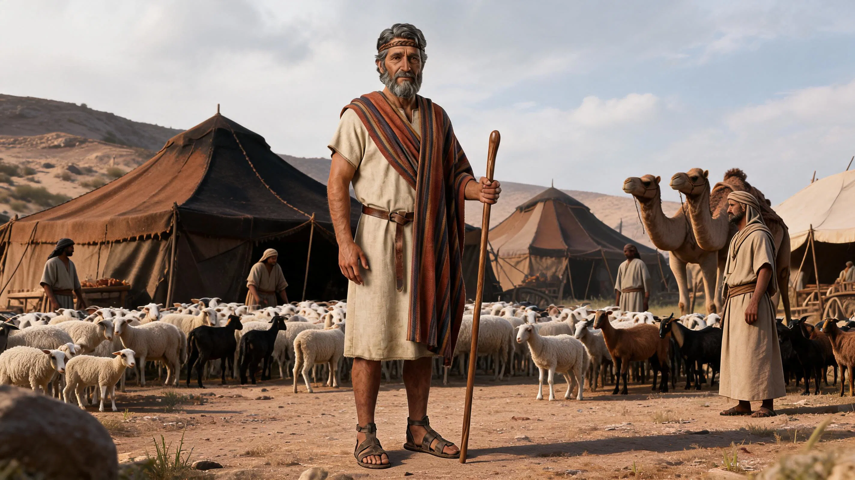 Jacob Standing Before His Tents and Flocks