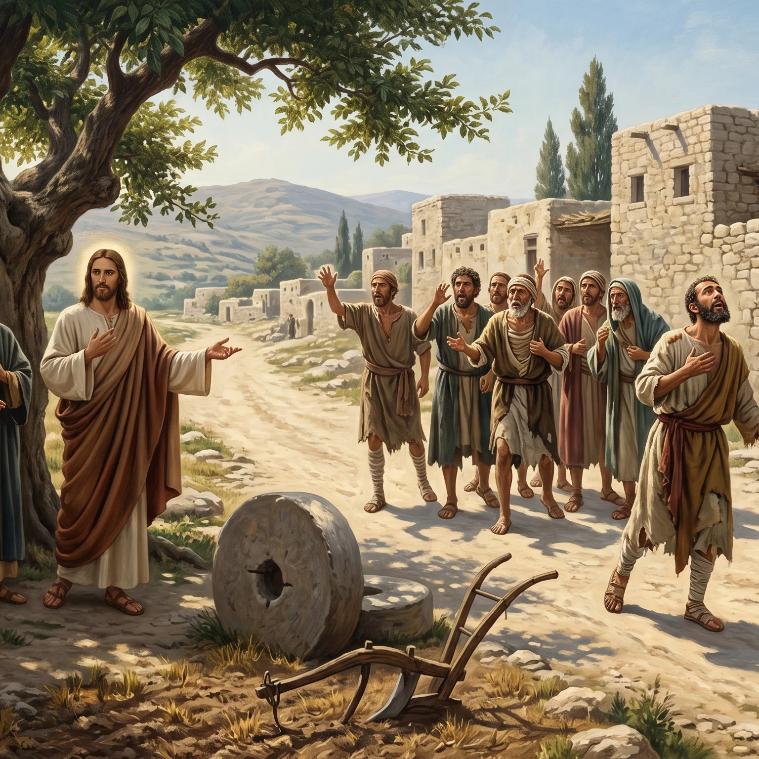 The Ten Lepers Seeking Mercy