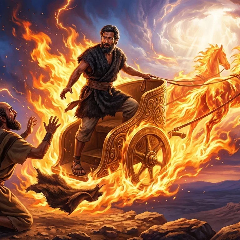 The Prophet Ascends in a Chariot of Fire