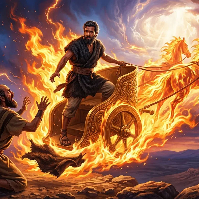 Elijah Taken Up in a Chariot of Fire