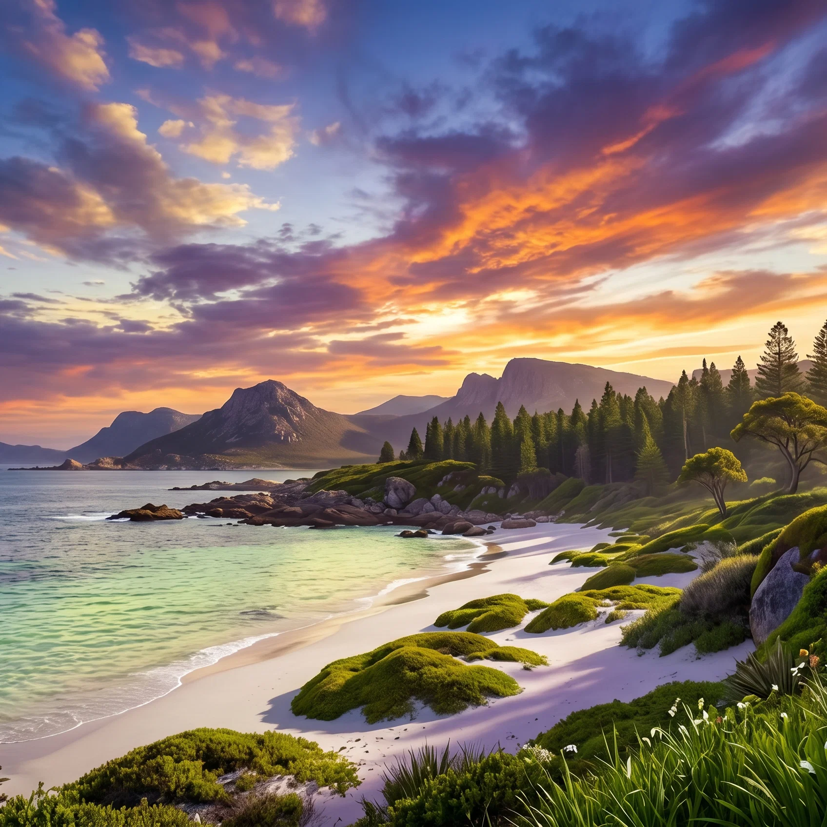 Divine Light Over Western Shores