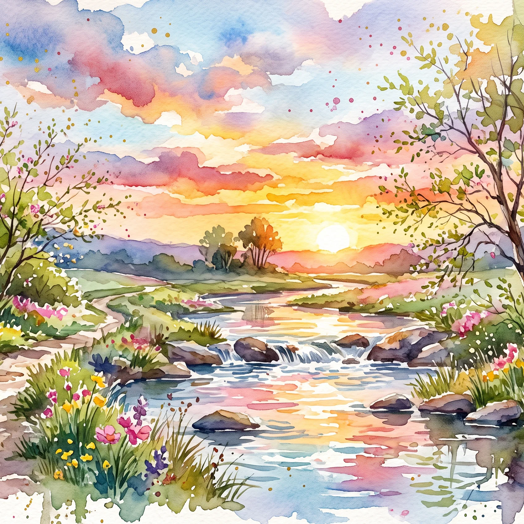 Divine Light Over Living Waters