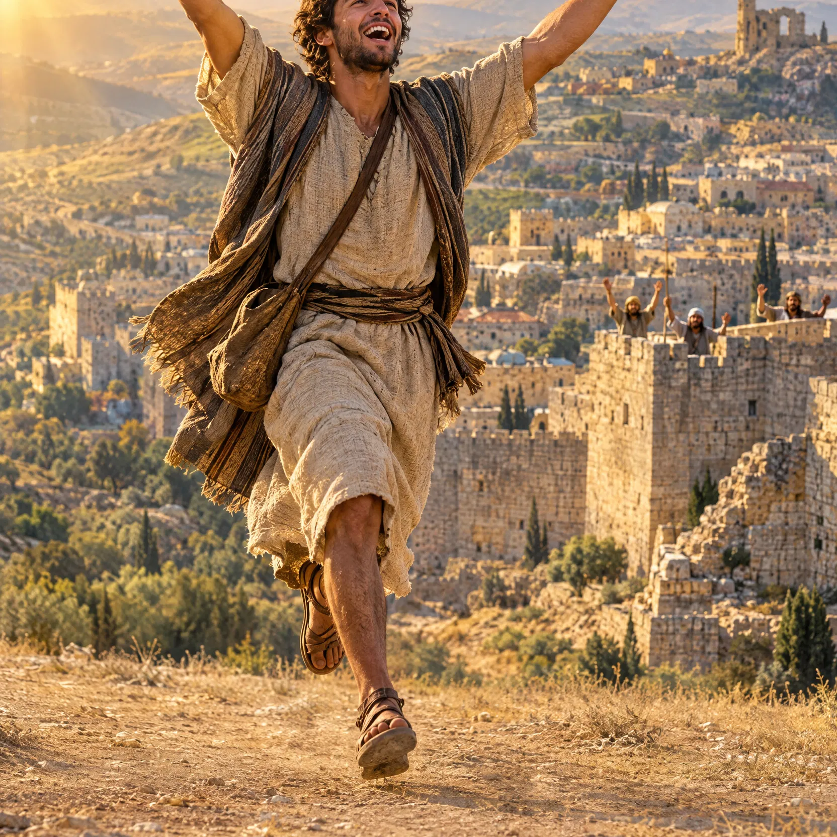 A Messenger Brings Good News to Jerusalem