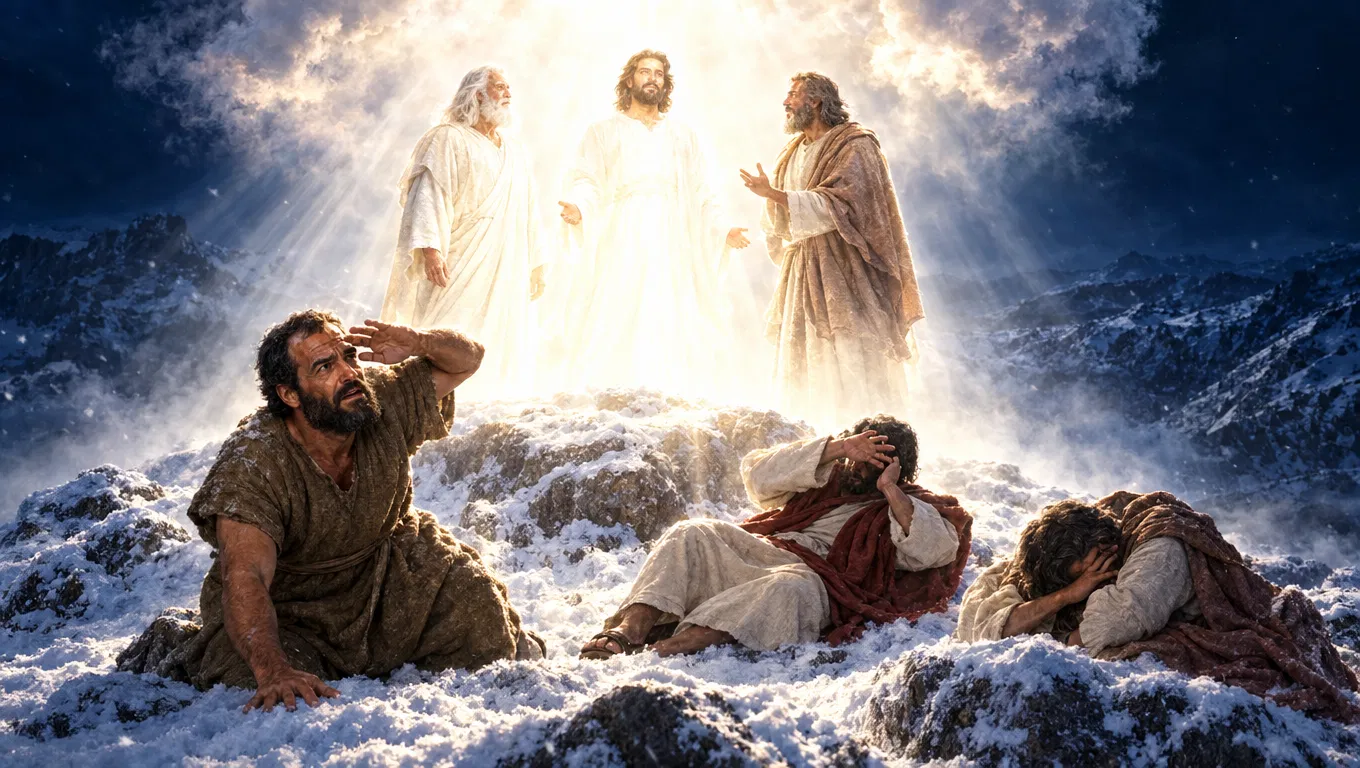 Peter and Two Disciples at the Transfiguration