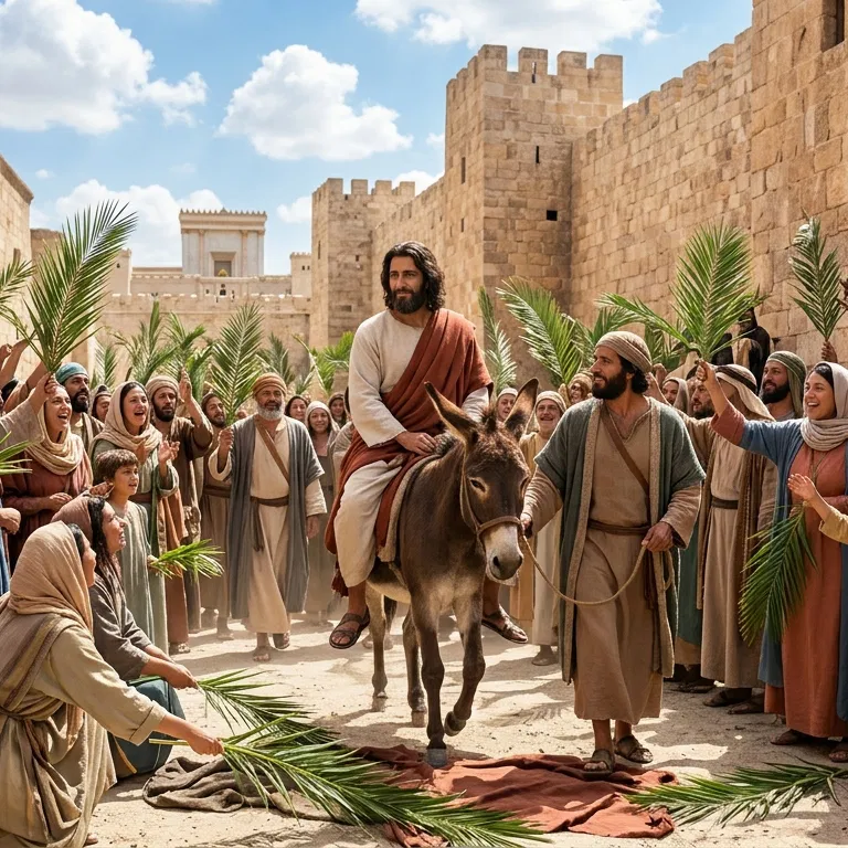 The triumphal entry into Jerusalem