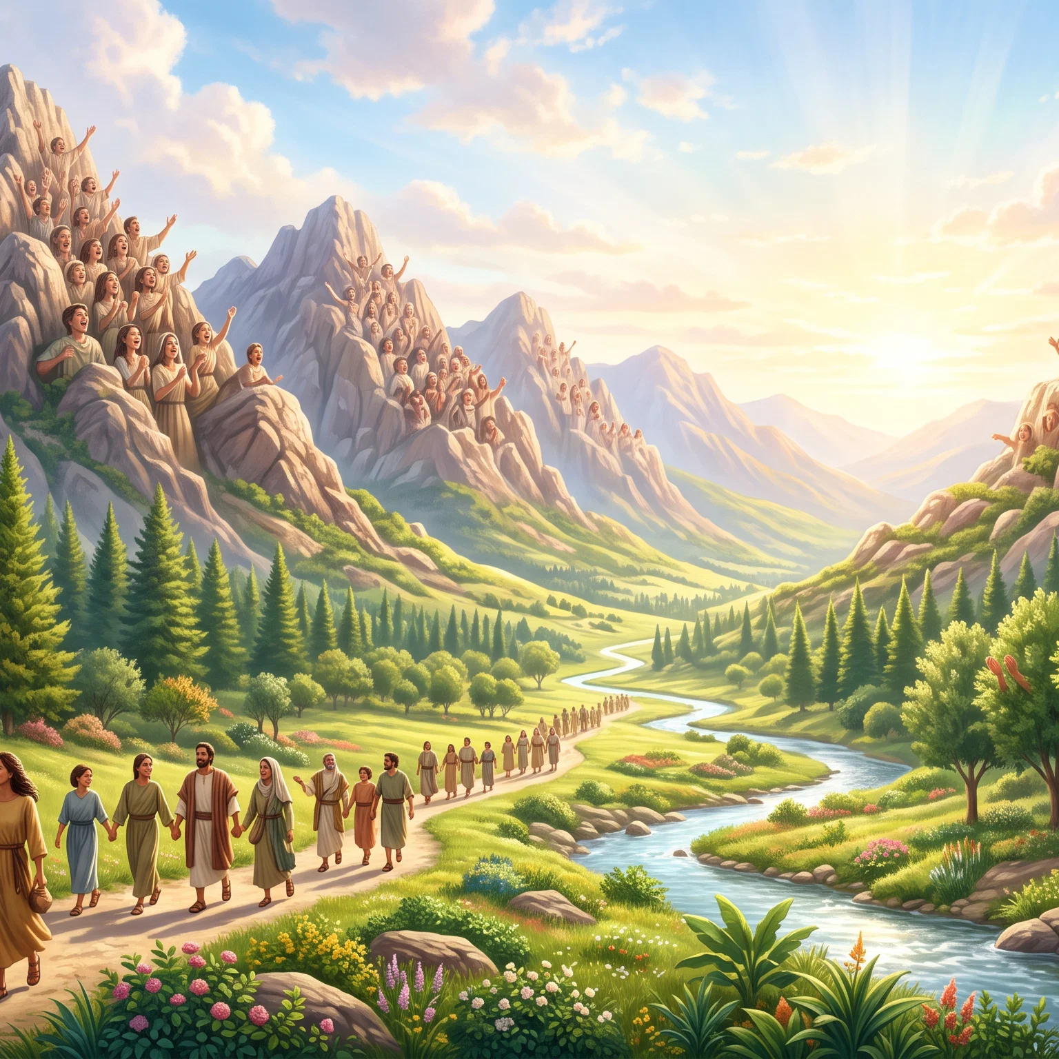 Mountains and Hills Break Into Singing