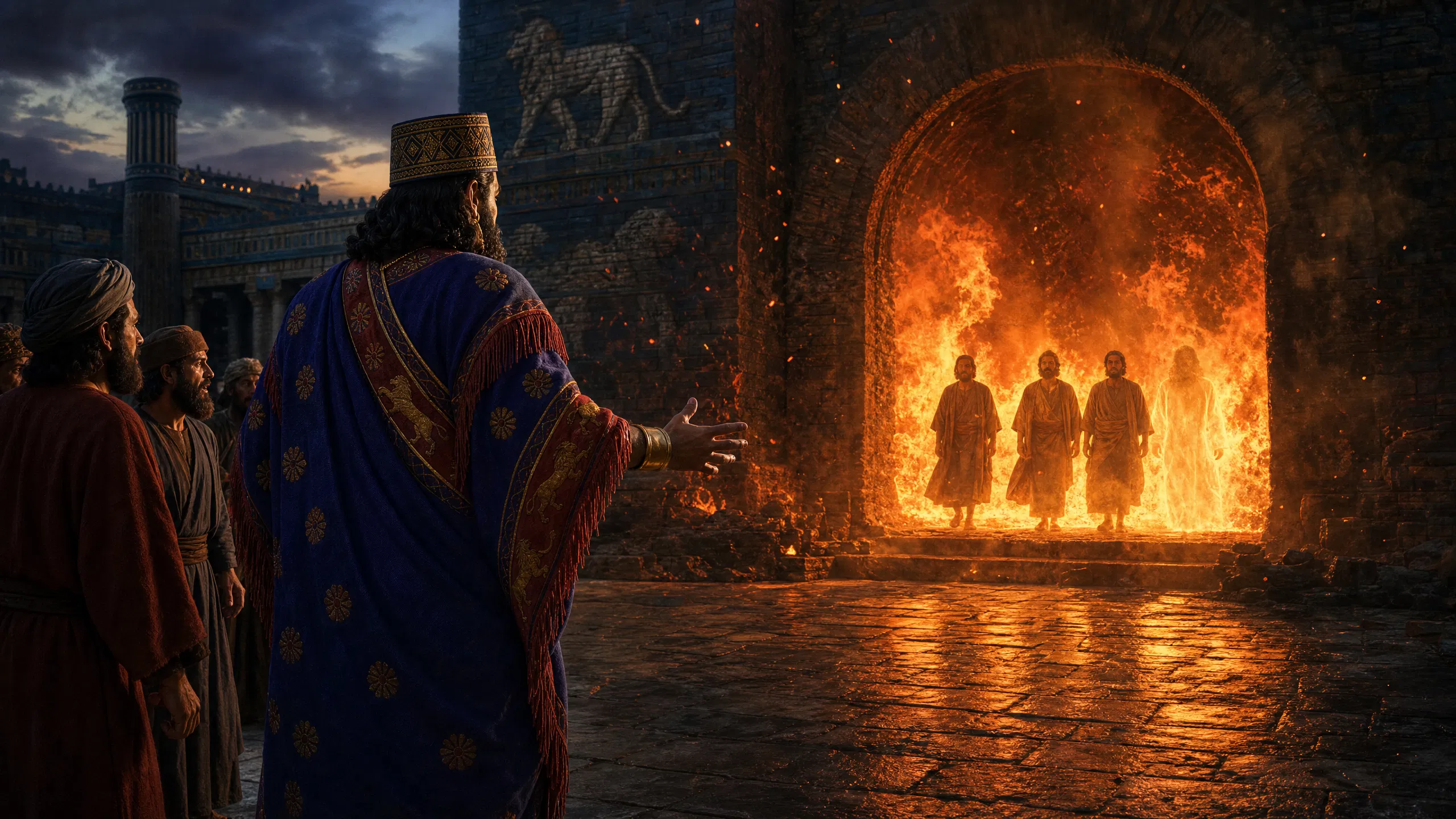 Nebuchadnezzar Sees Four Men in the Furnace