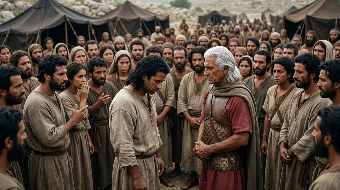 Joshua Confronts Achan Before the People