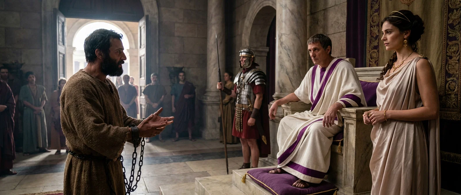 The Prisoner Before the Roman Throne