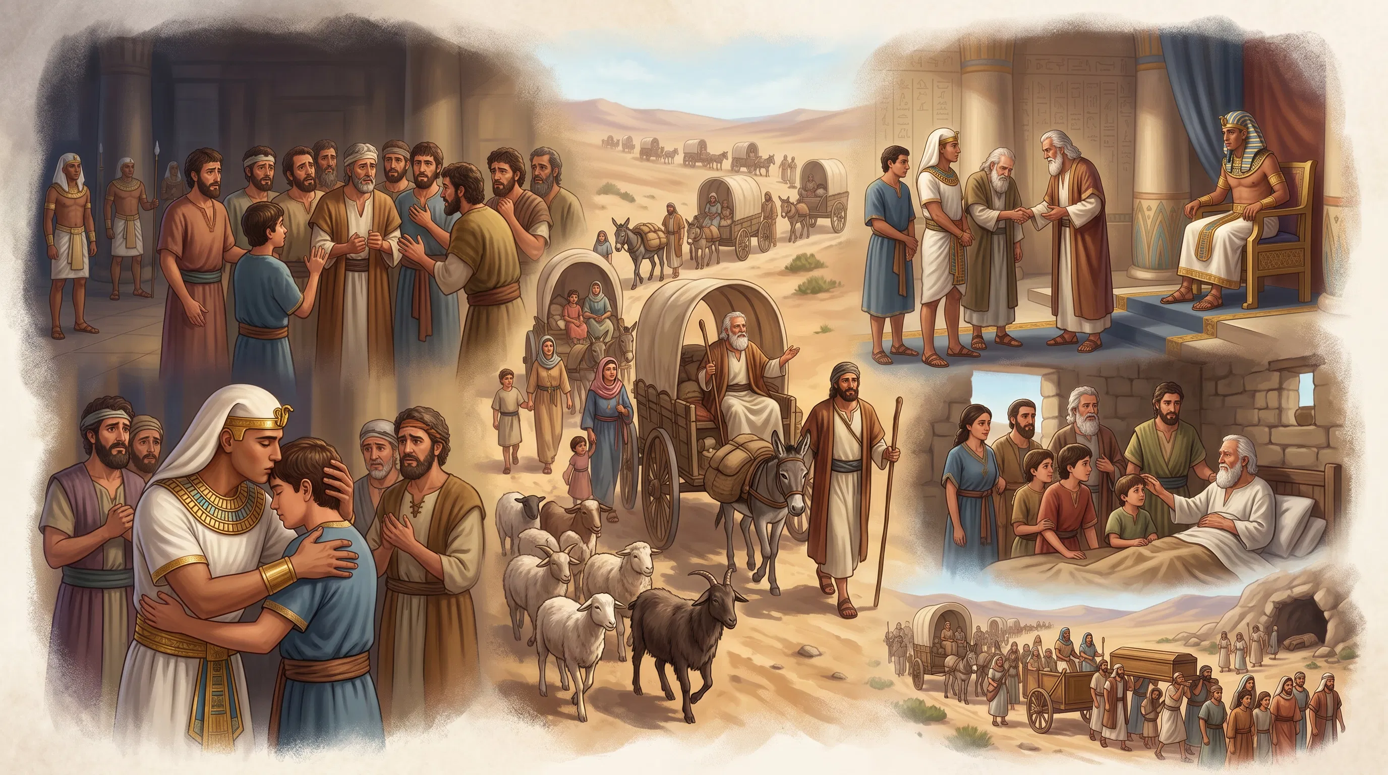 Jacob's Family Reunites With Joseph in Egypt