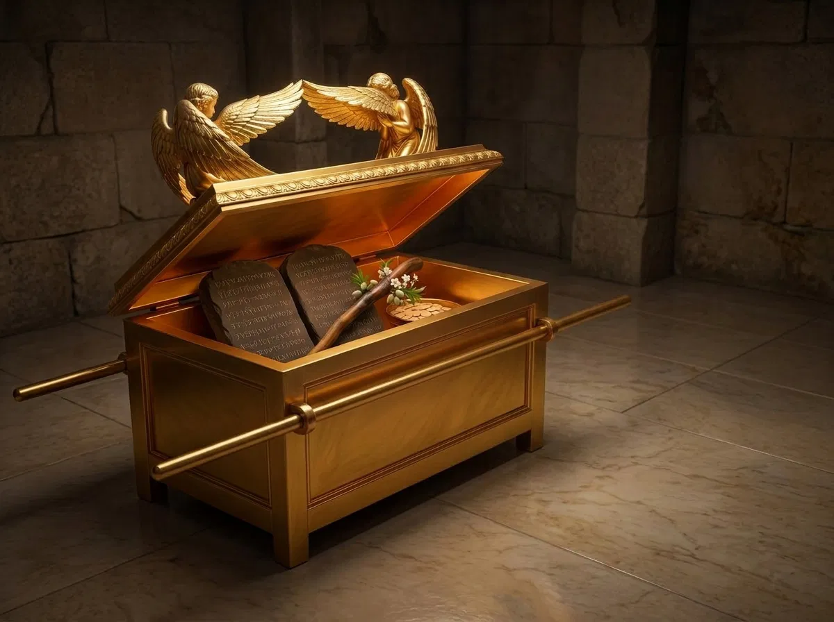 Ark of the Covenant in a Stone Chamber