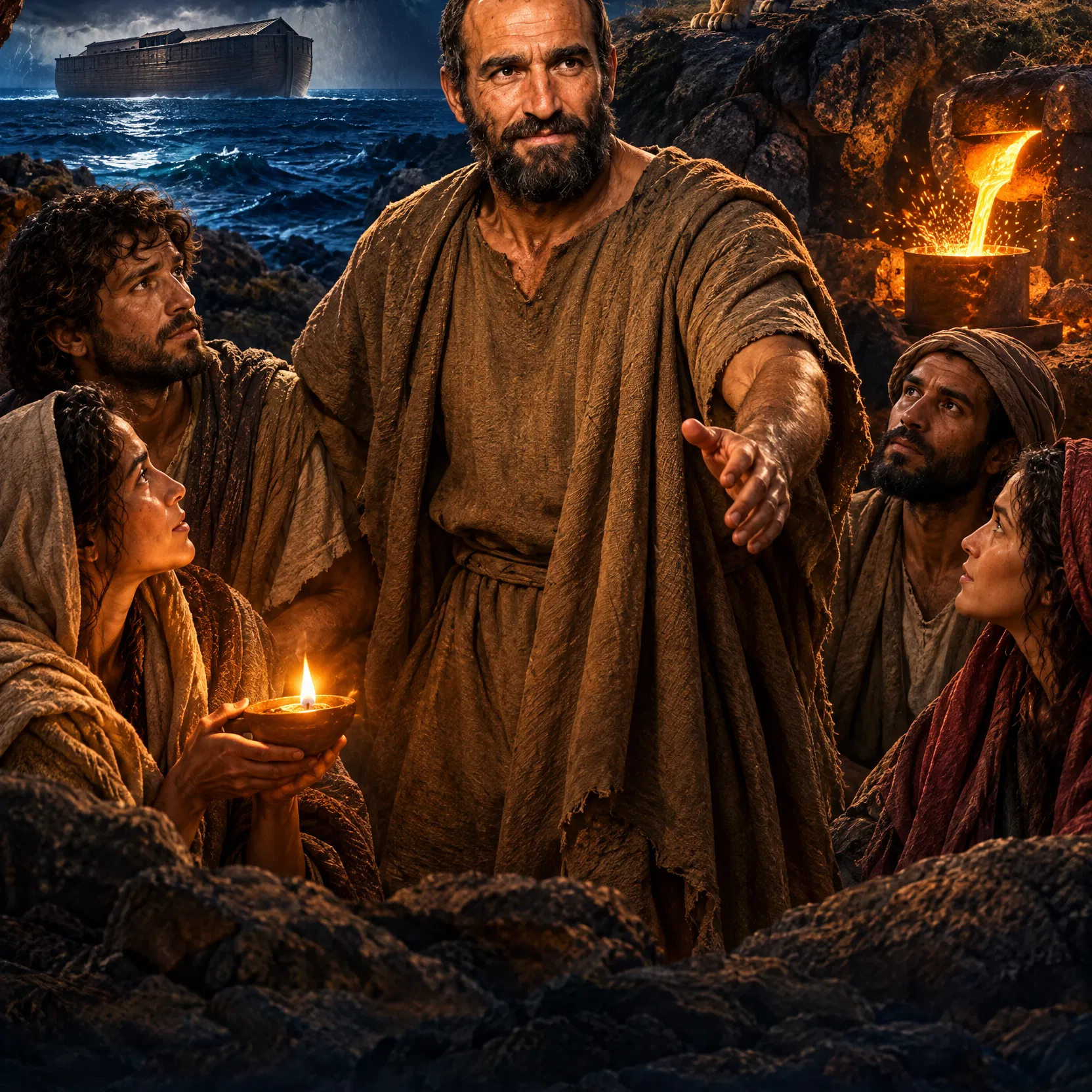 Peter Among Scattered Believers by the Sea
