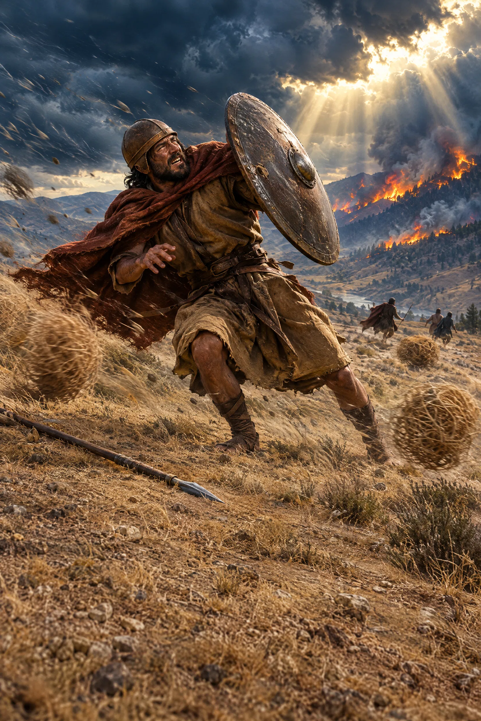 Enemy Warrior Scattered Like Stubble by the Storm