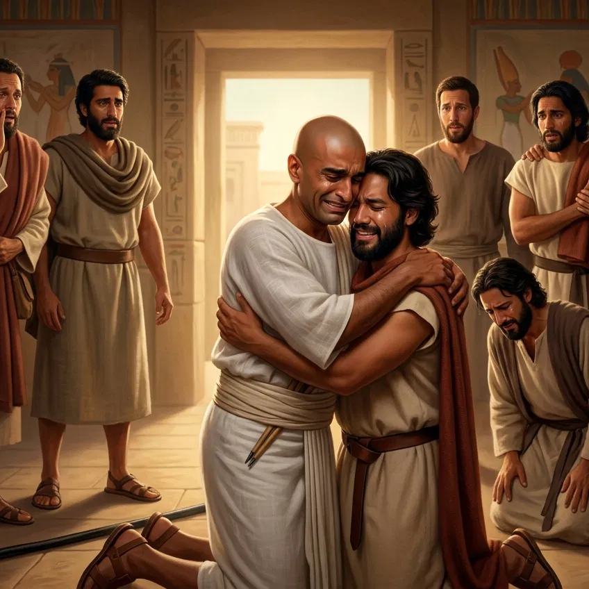 Joseph Weeps with His Brothers in Egypt