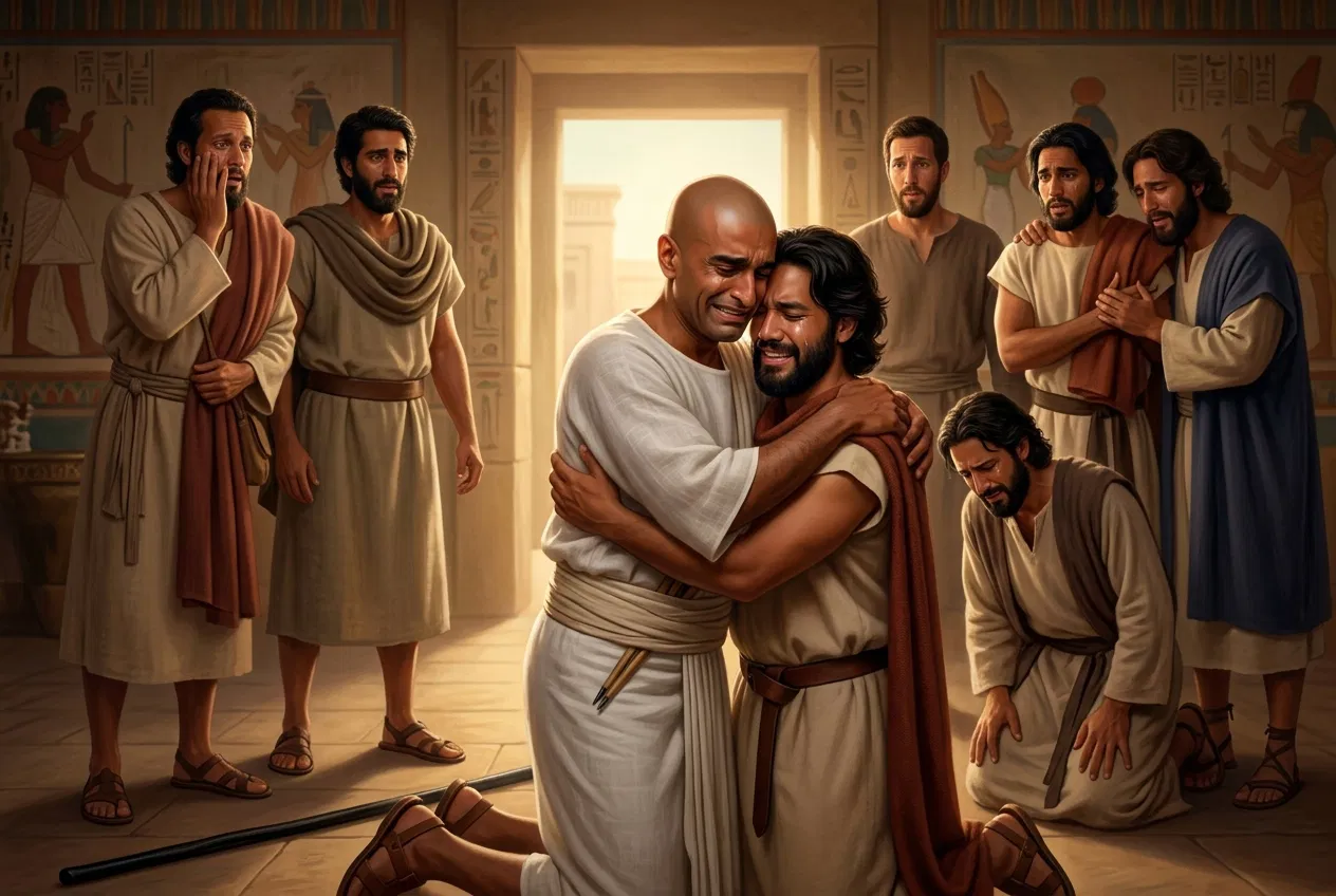 Joseph Weeps with His Brothers in Egypt
