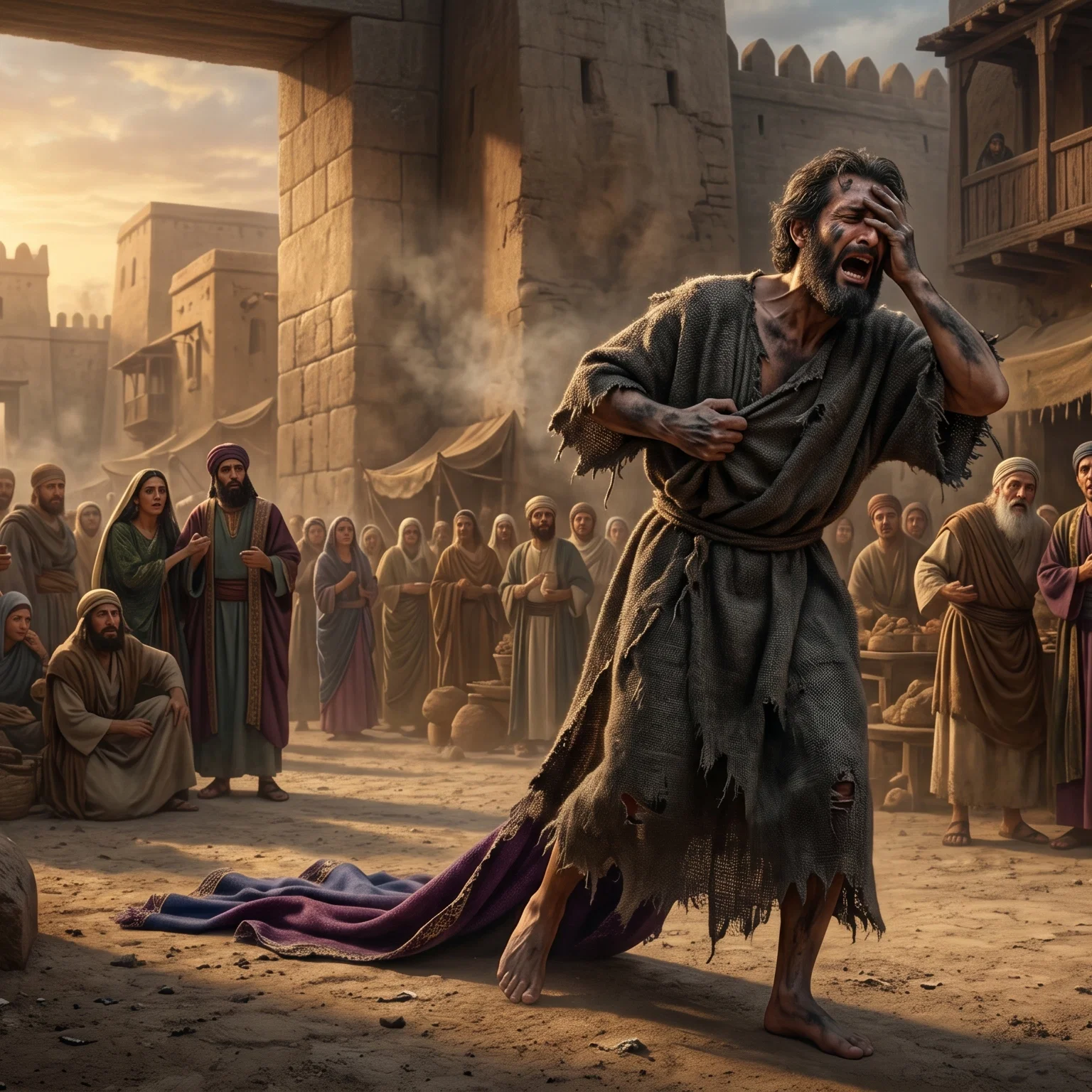 Queen Esther in Deep Mourning