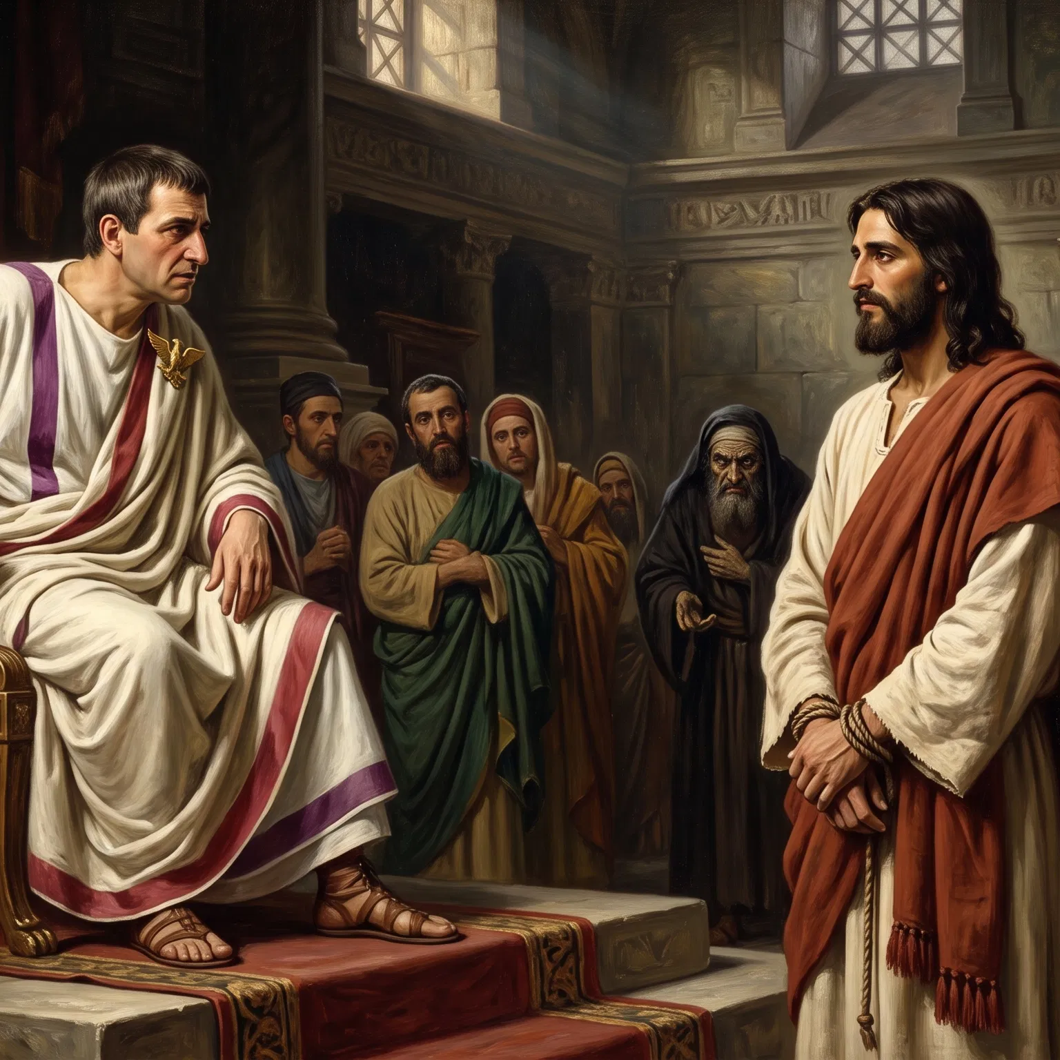 The Silent Response Before Pilate