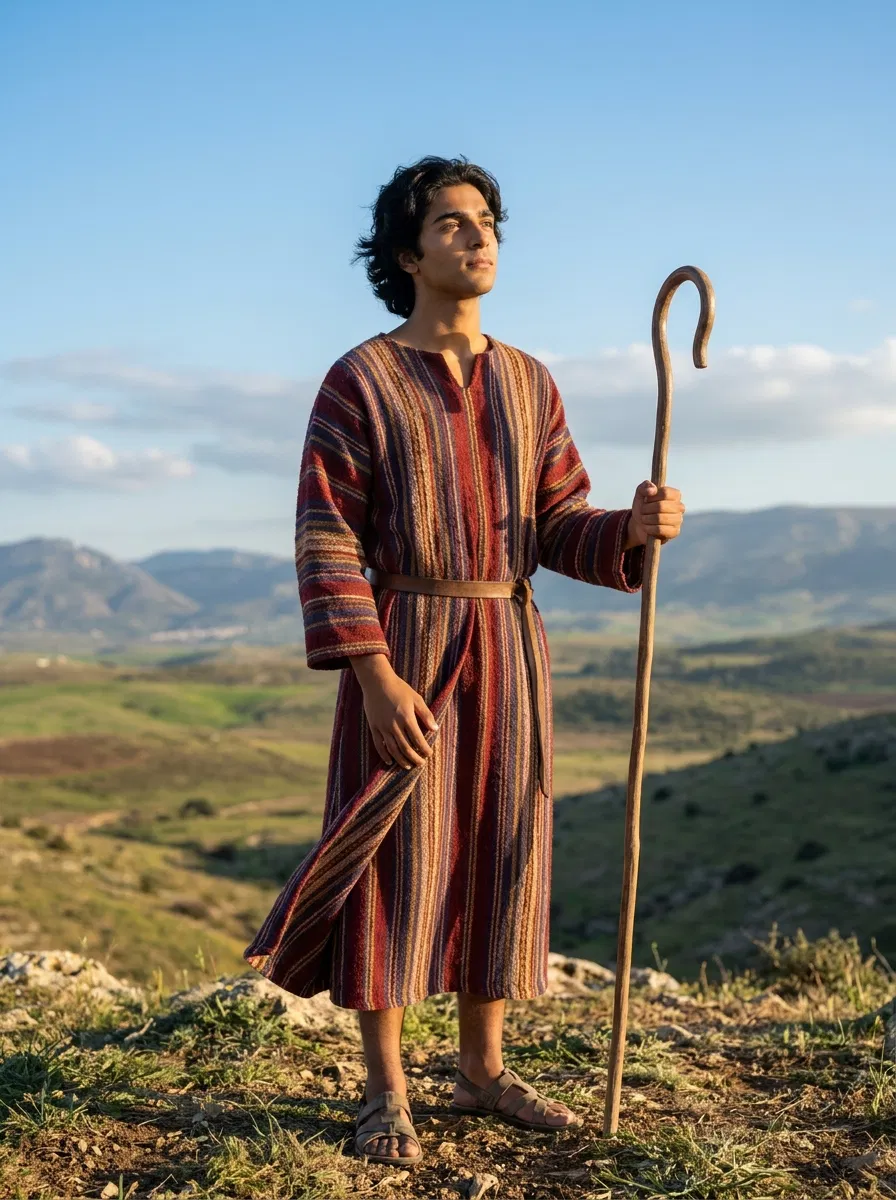 Joseph in His Coat of Many Colours