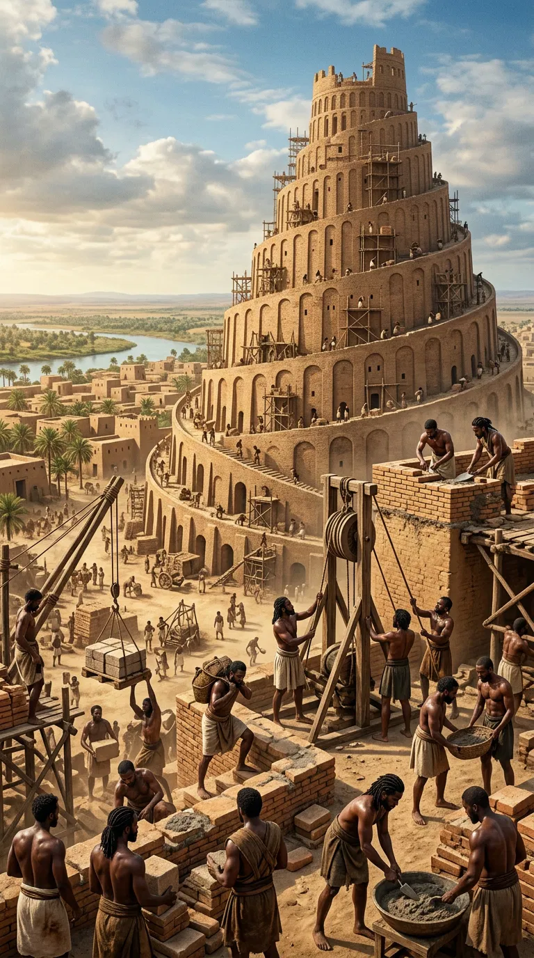 Men Building the Tower of Babel