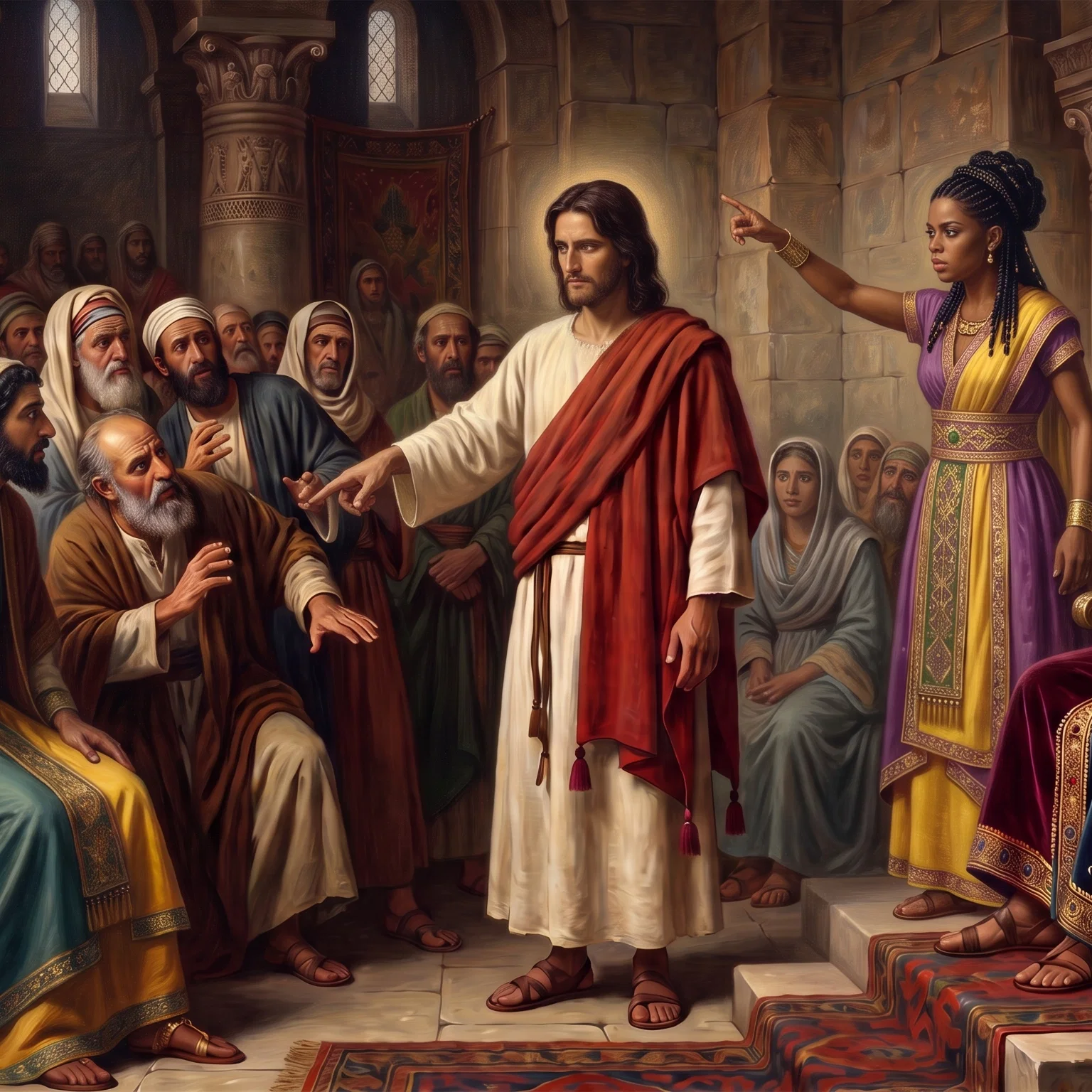 The Queen of Sheba Reaches Jerusalem
