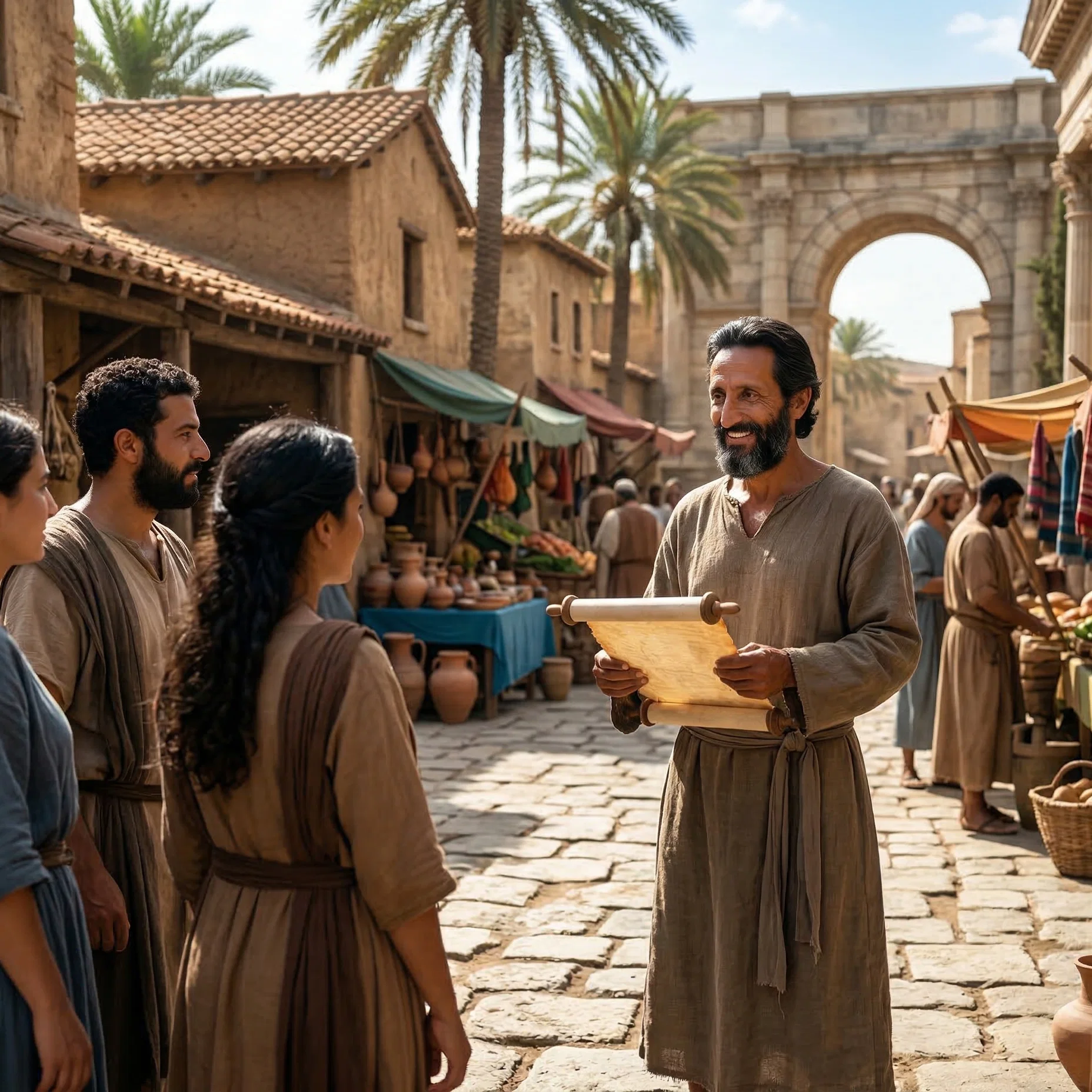 Apostle Paul Preaching in Ancient Antioch