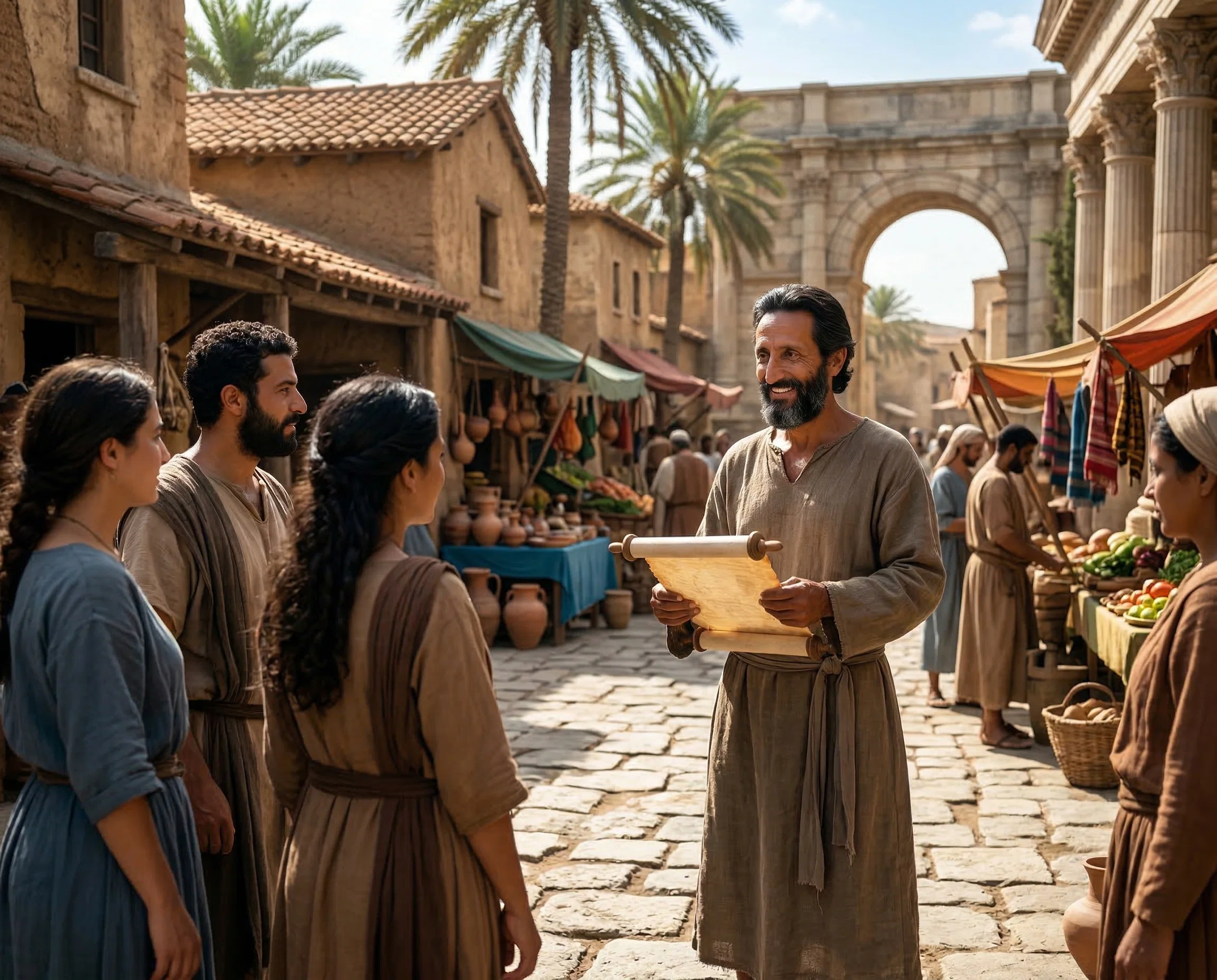 Apostle Paul Preaching in Ancient Antioch