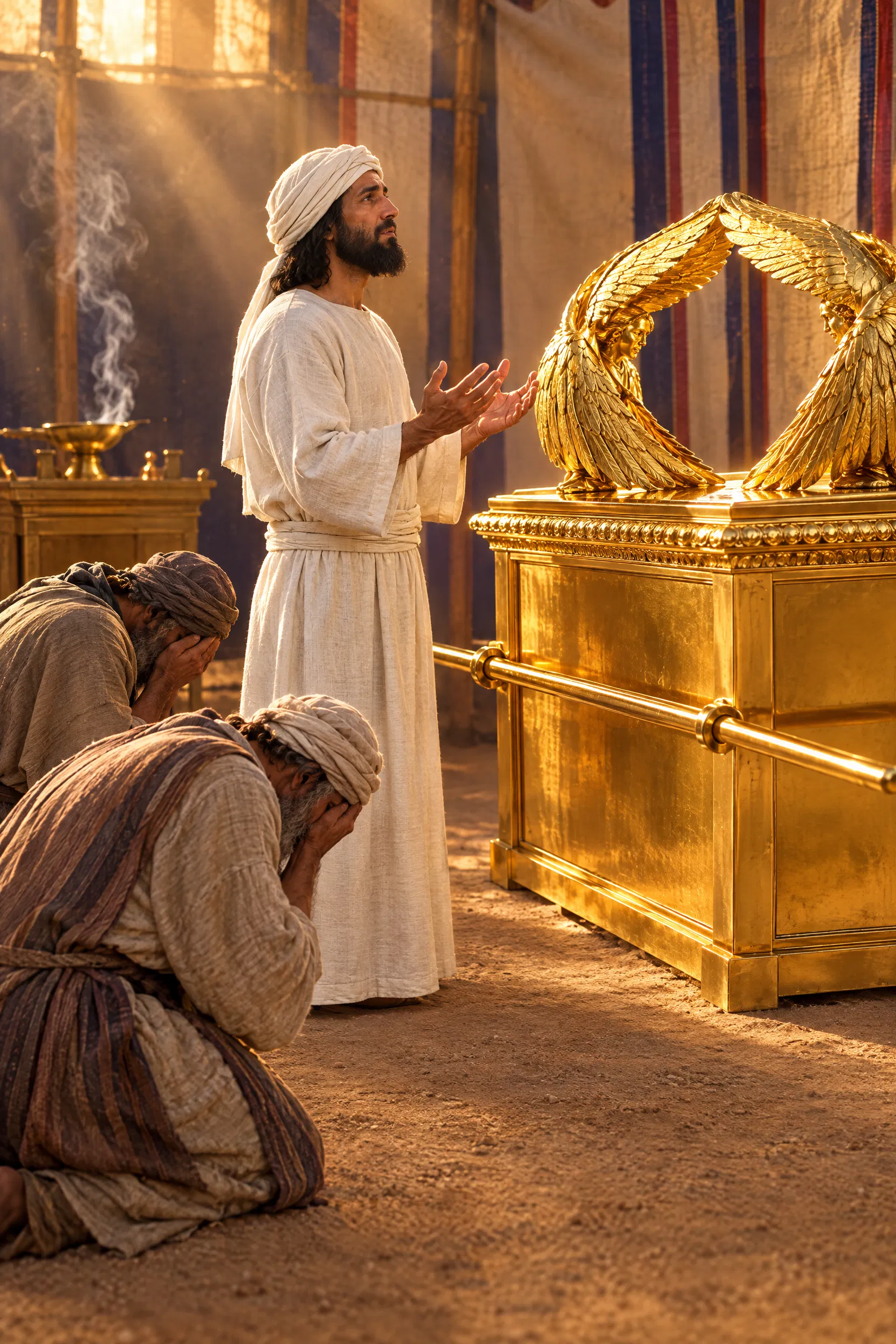 Phinehas Prays Before the Ark While Israel Weeps