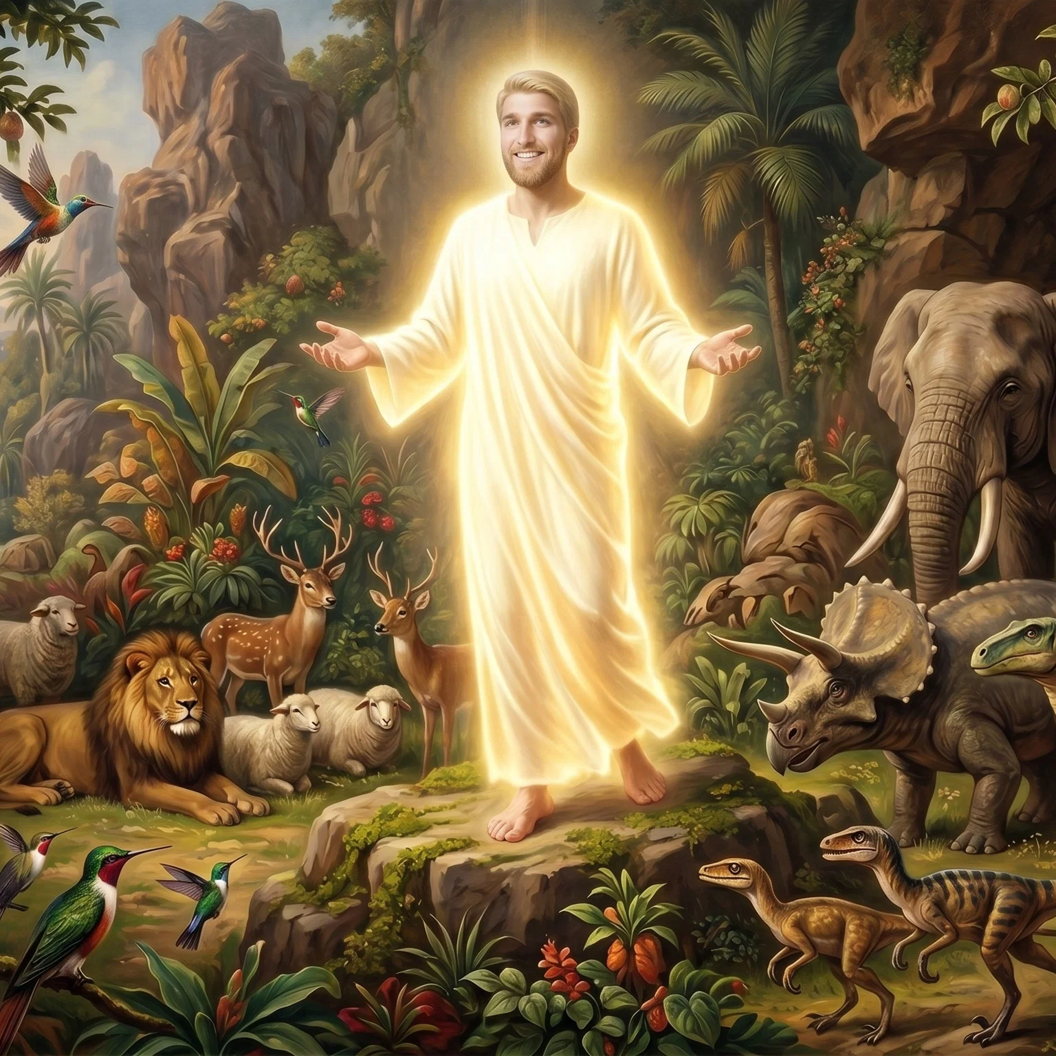 First Breath in Eden Primeval Garden