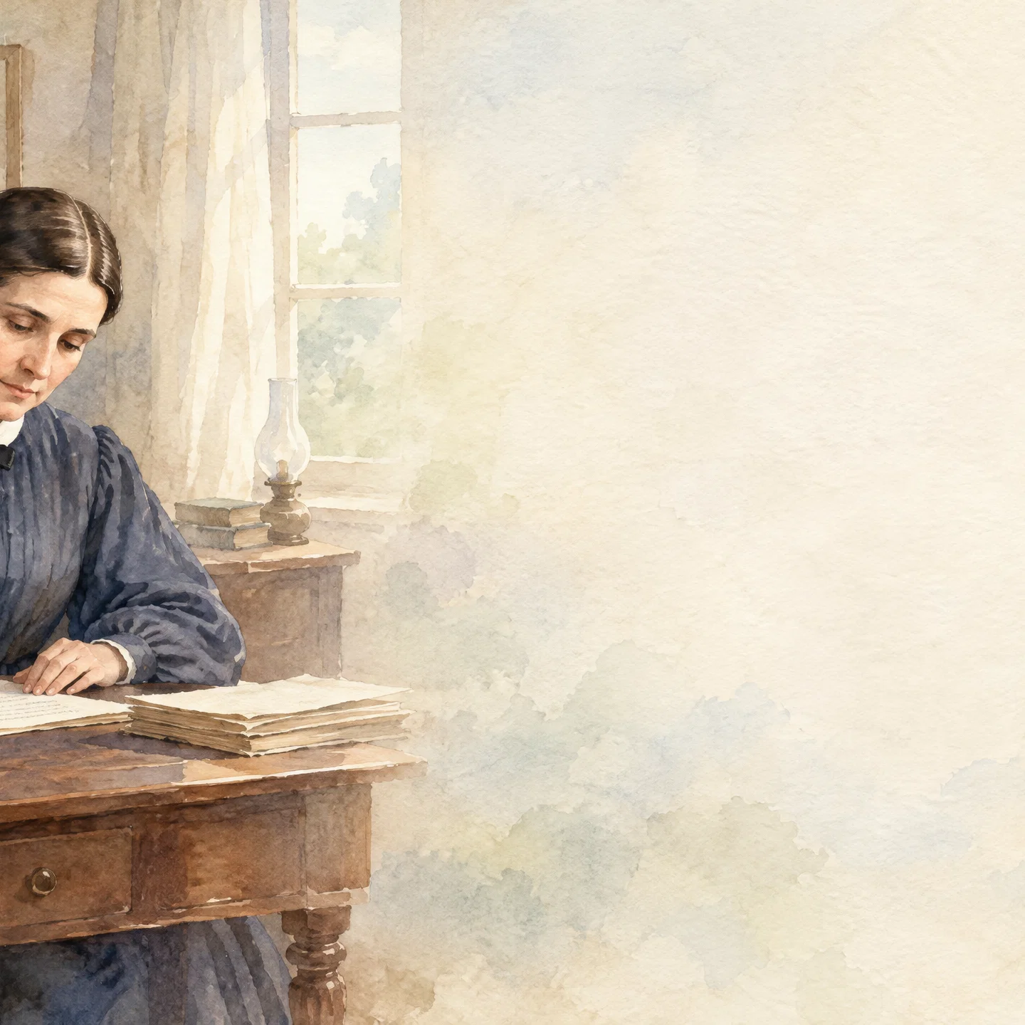 The Prophetess at Her Desk slide