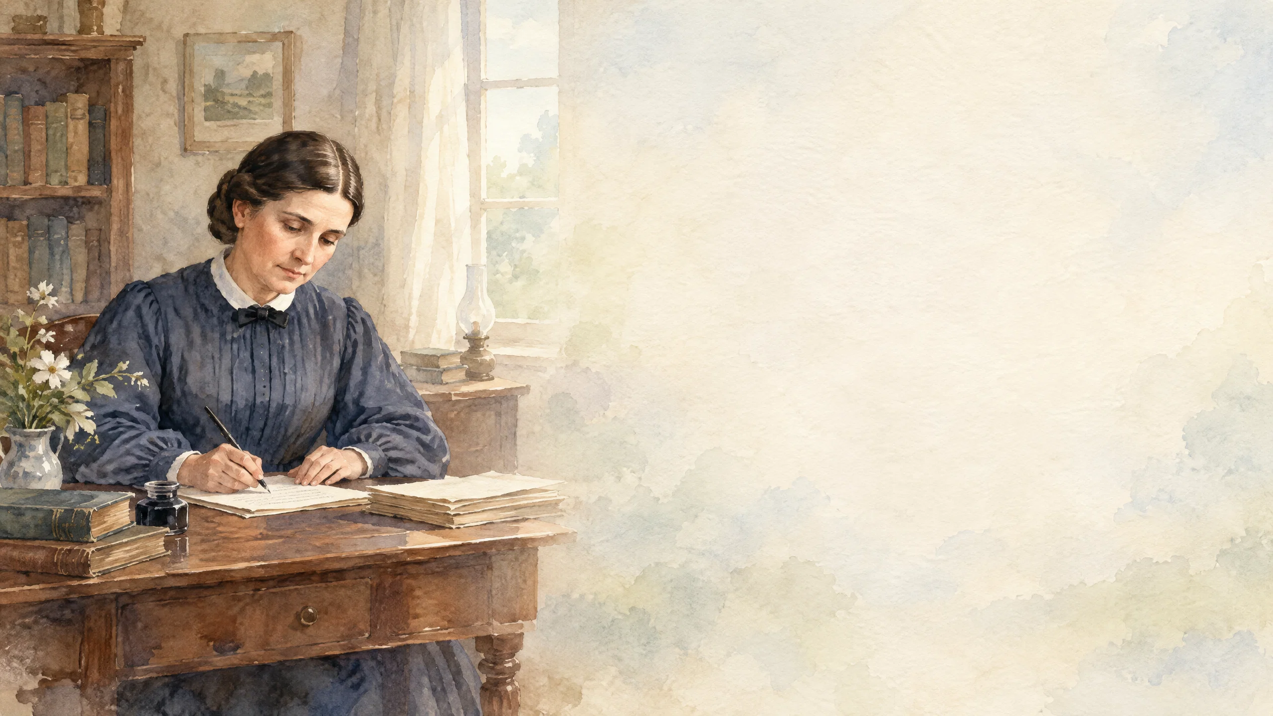 The Prophetess at Her Desk slide