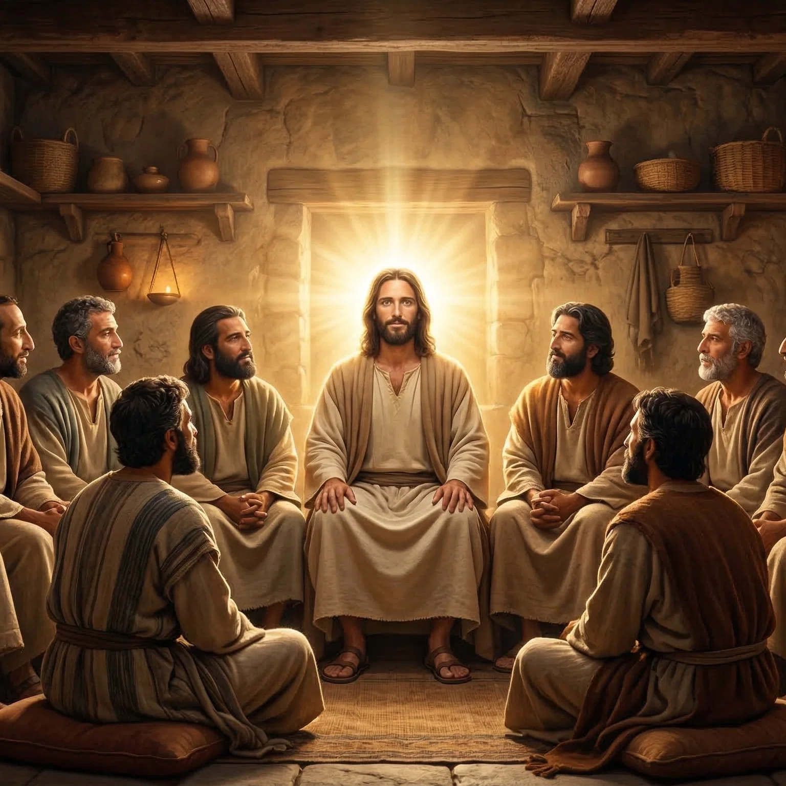 The Divine Radiance of Christ in the Upper Room
