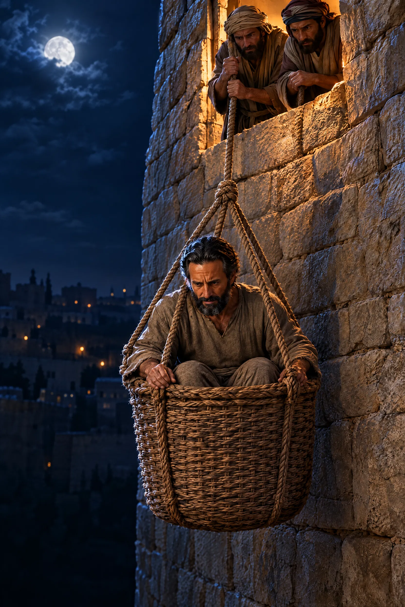 Paul Let Down the Wall in a Basket