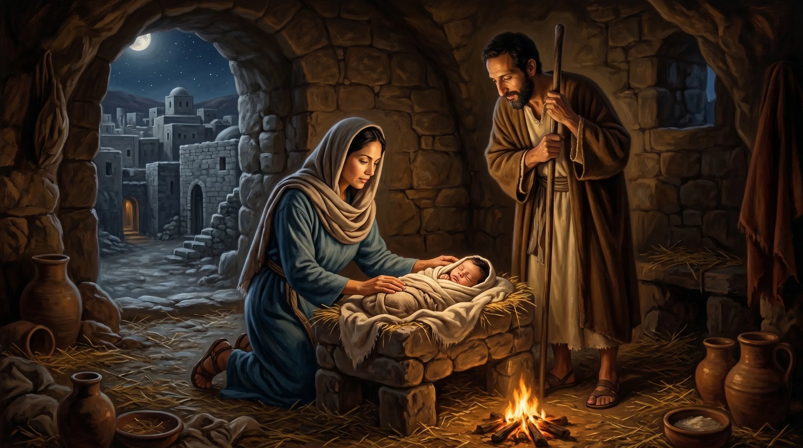 The Holy Family in Bethlehem