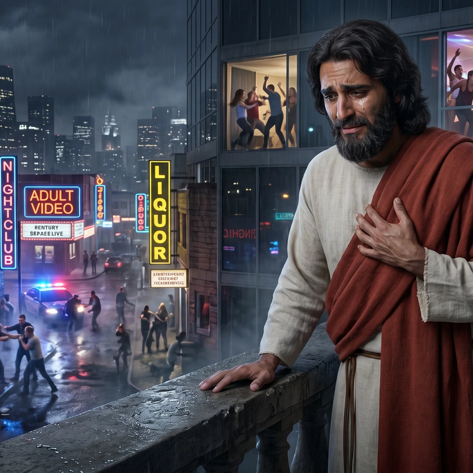 The Savior Weeps Over Modern Babylon