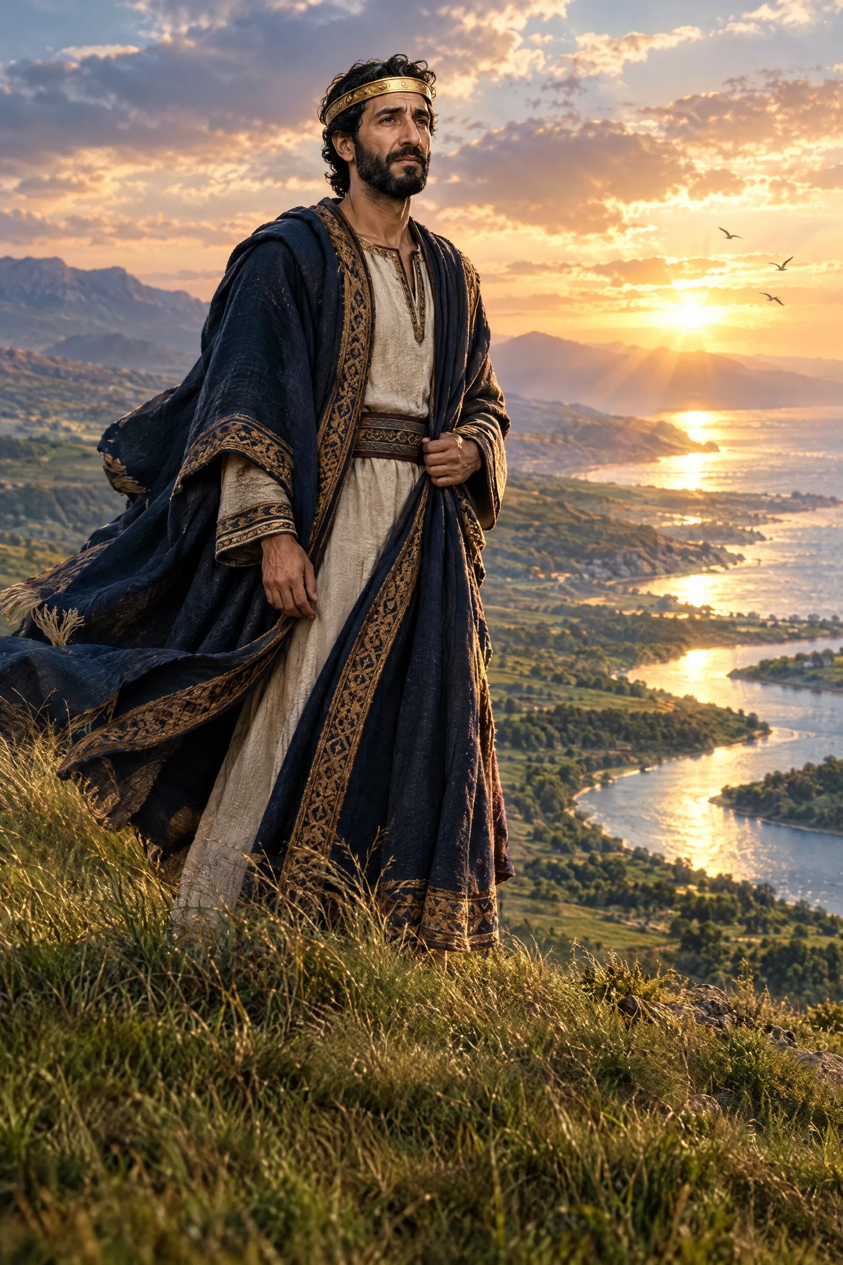 Solomon Watches the River Flow into the Sea