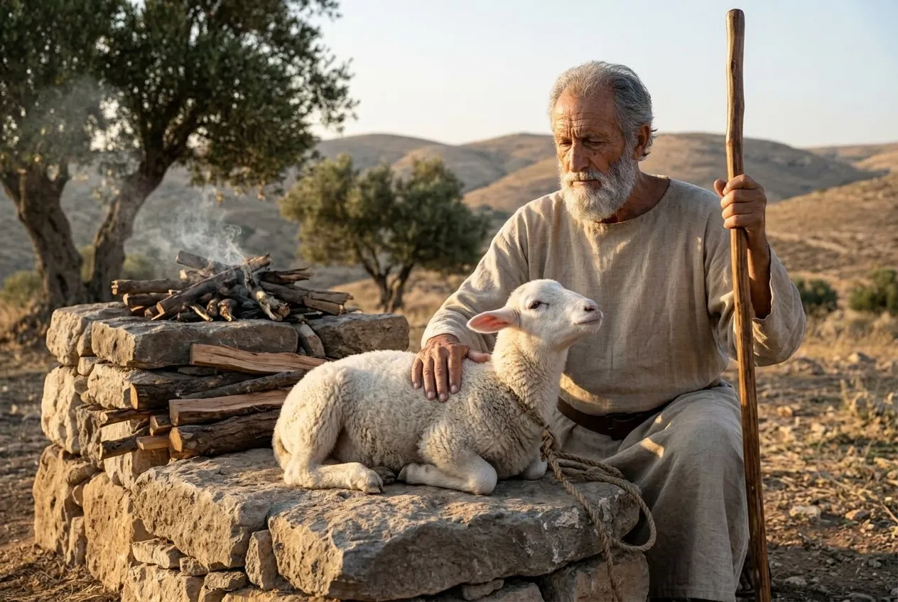 Abraham with the Lamb on the Altar