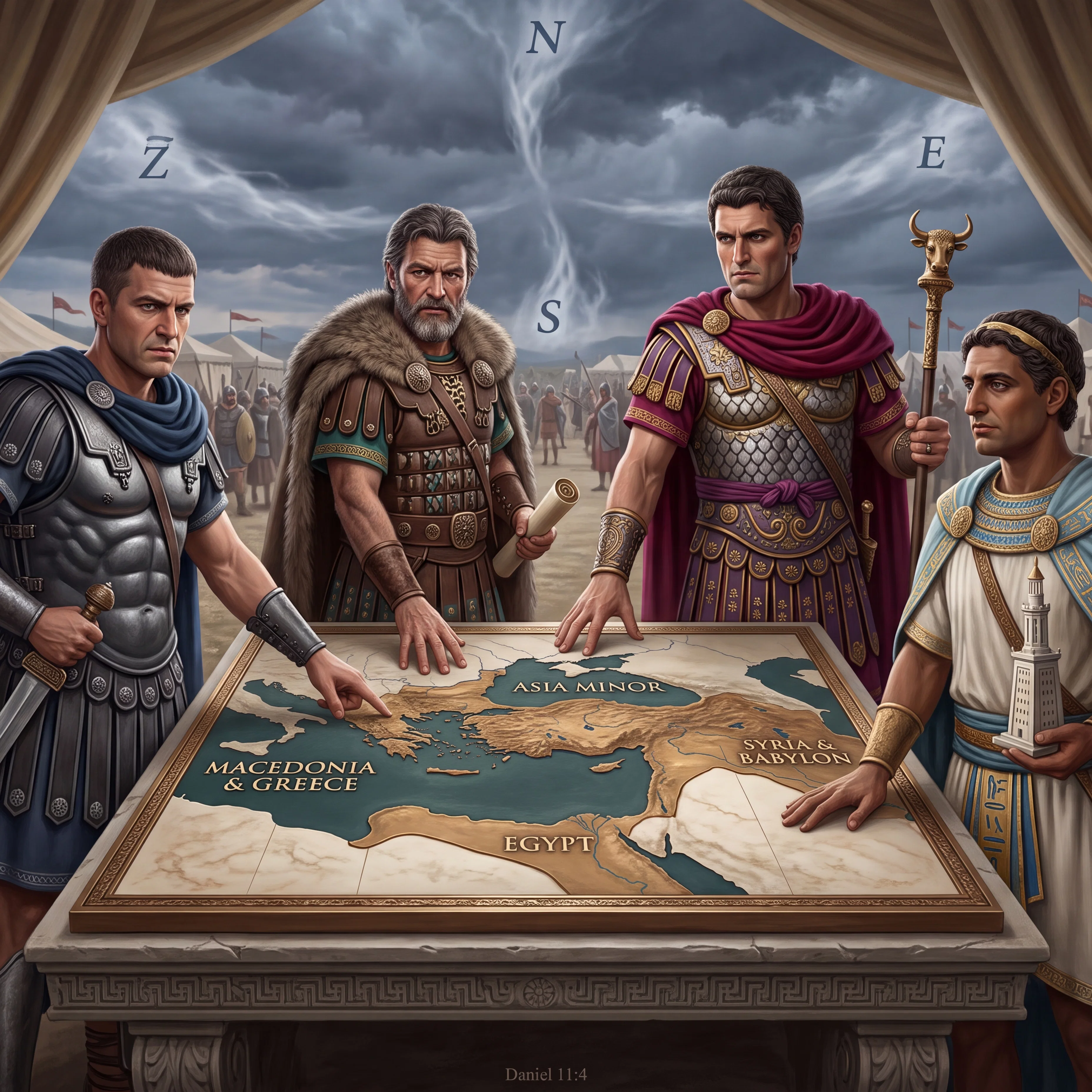 The Shattered Empire Divided Among Four