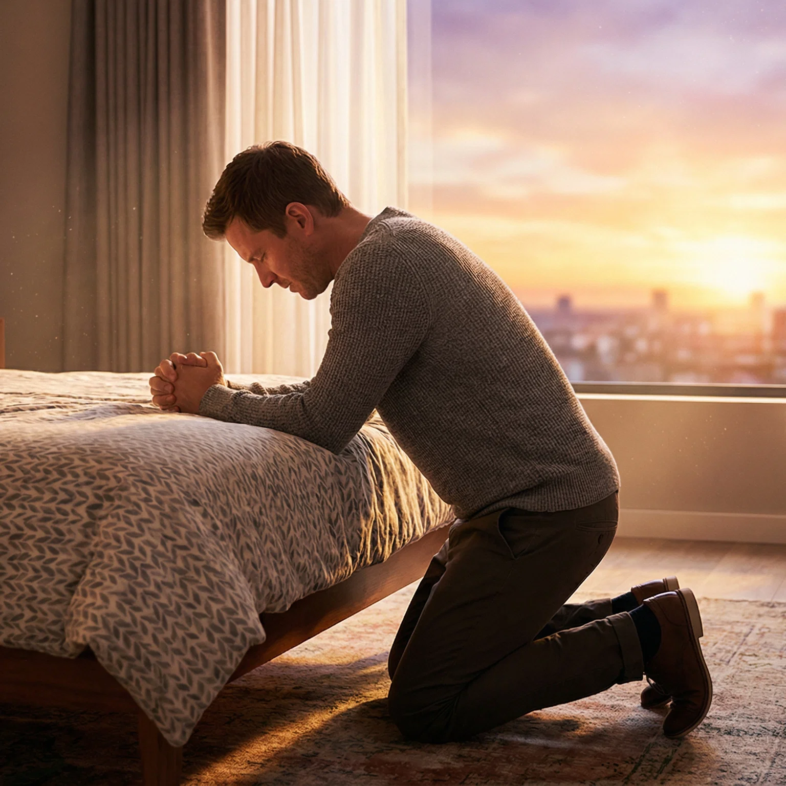 Morning Devotion in Golden Light