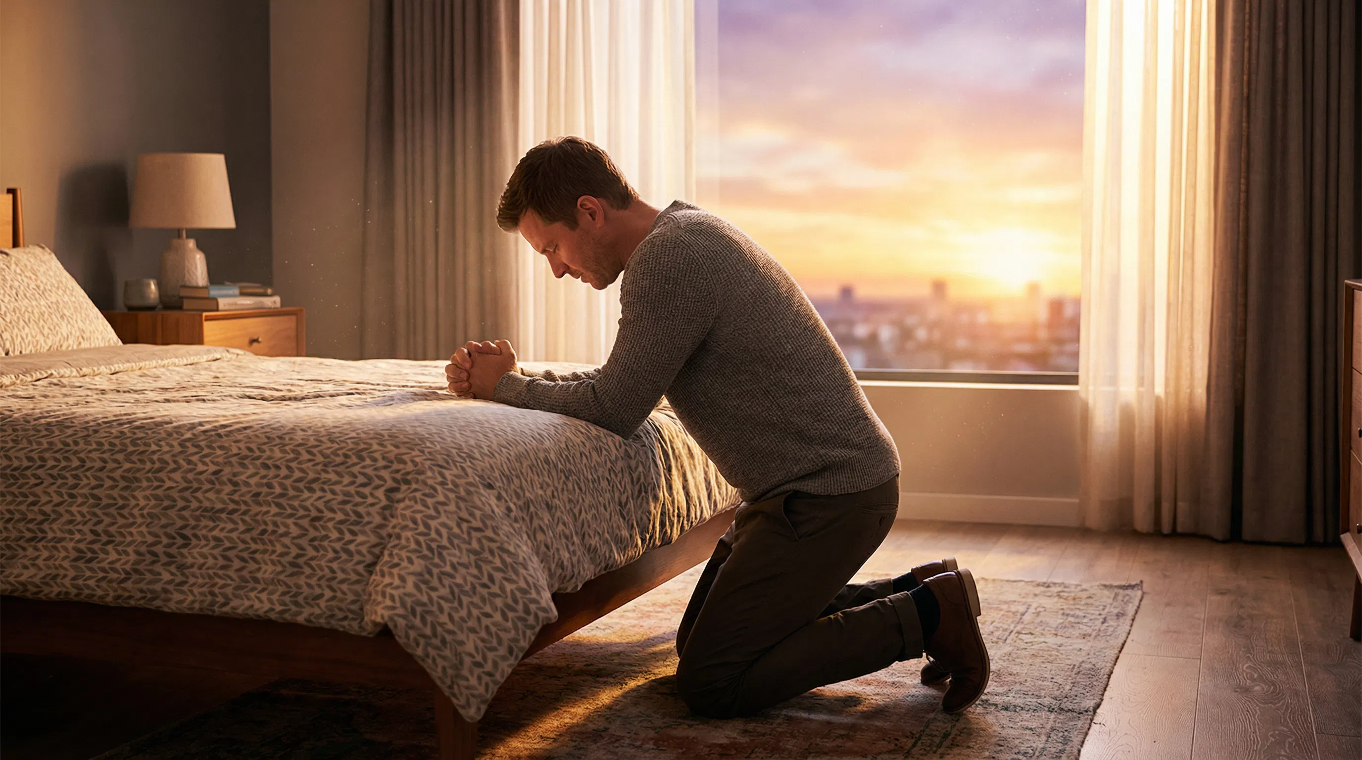 Morning Devotion in Golden Light