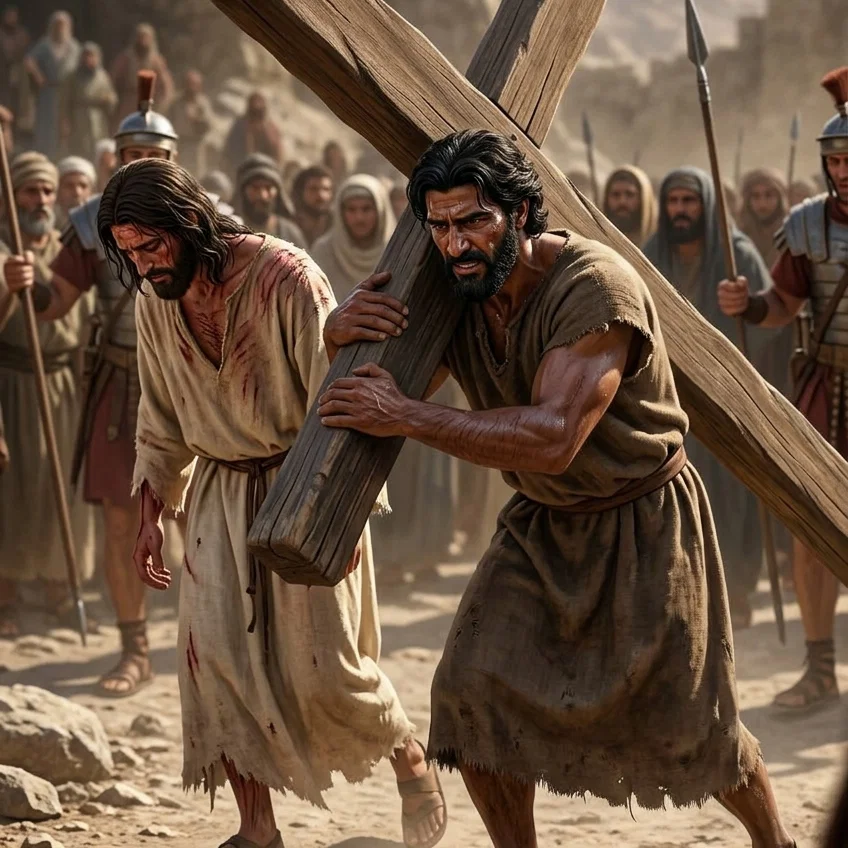 Simon Helps Jesus Bear the Burden