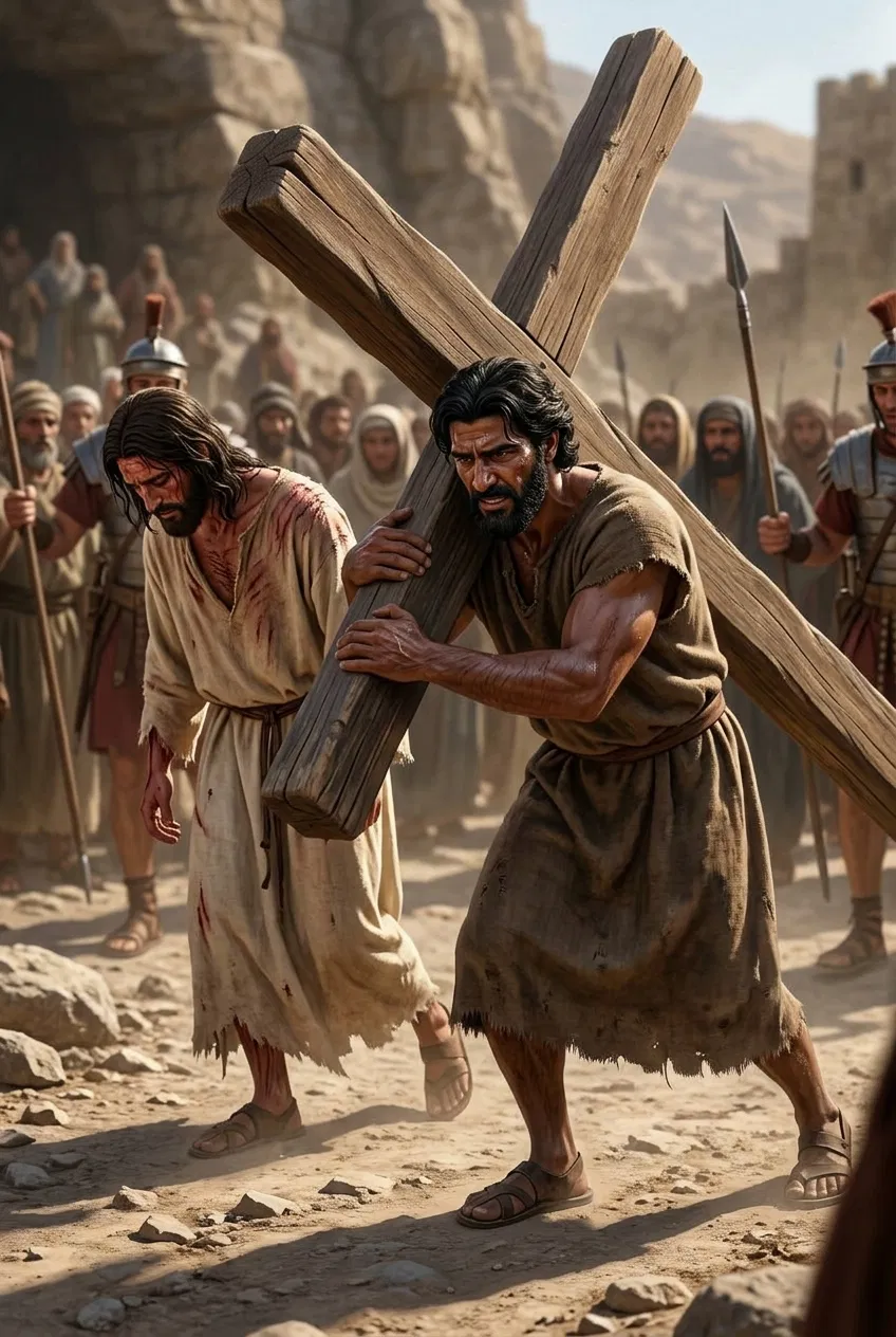 Simon Helps Jesus Bear the Burden