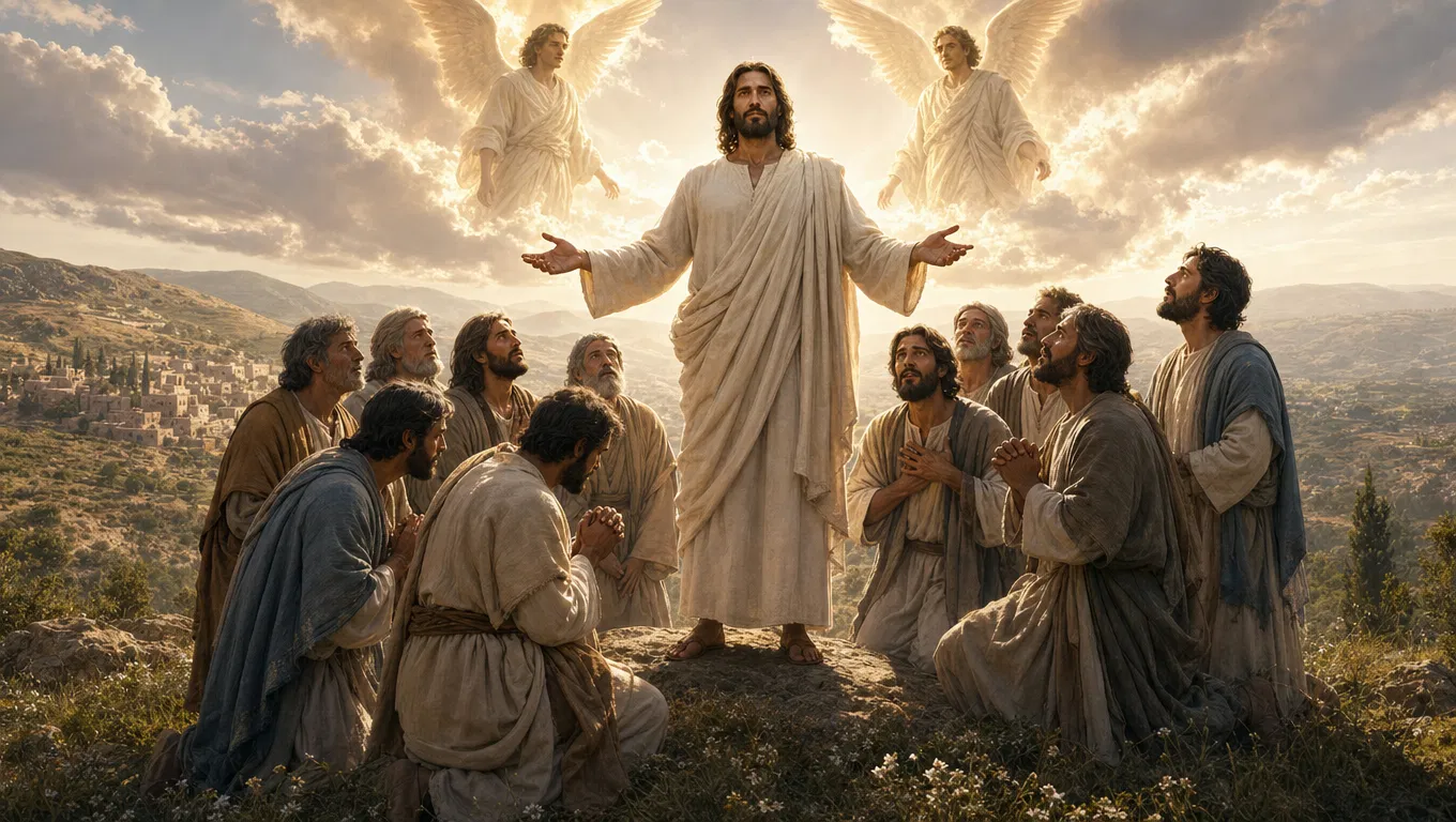 Jesus Commissions the Disciples on a Hilltop