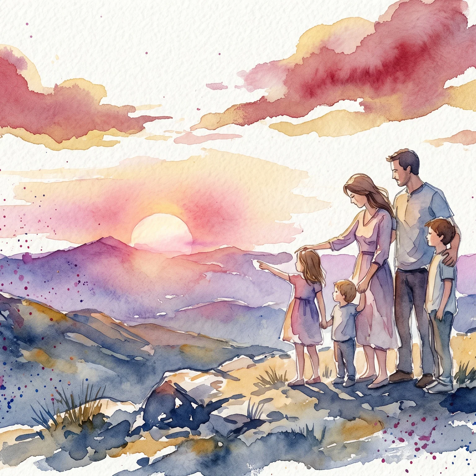 A Sacred Sunset on the Mountaintop