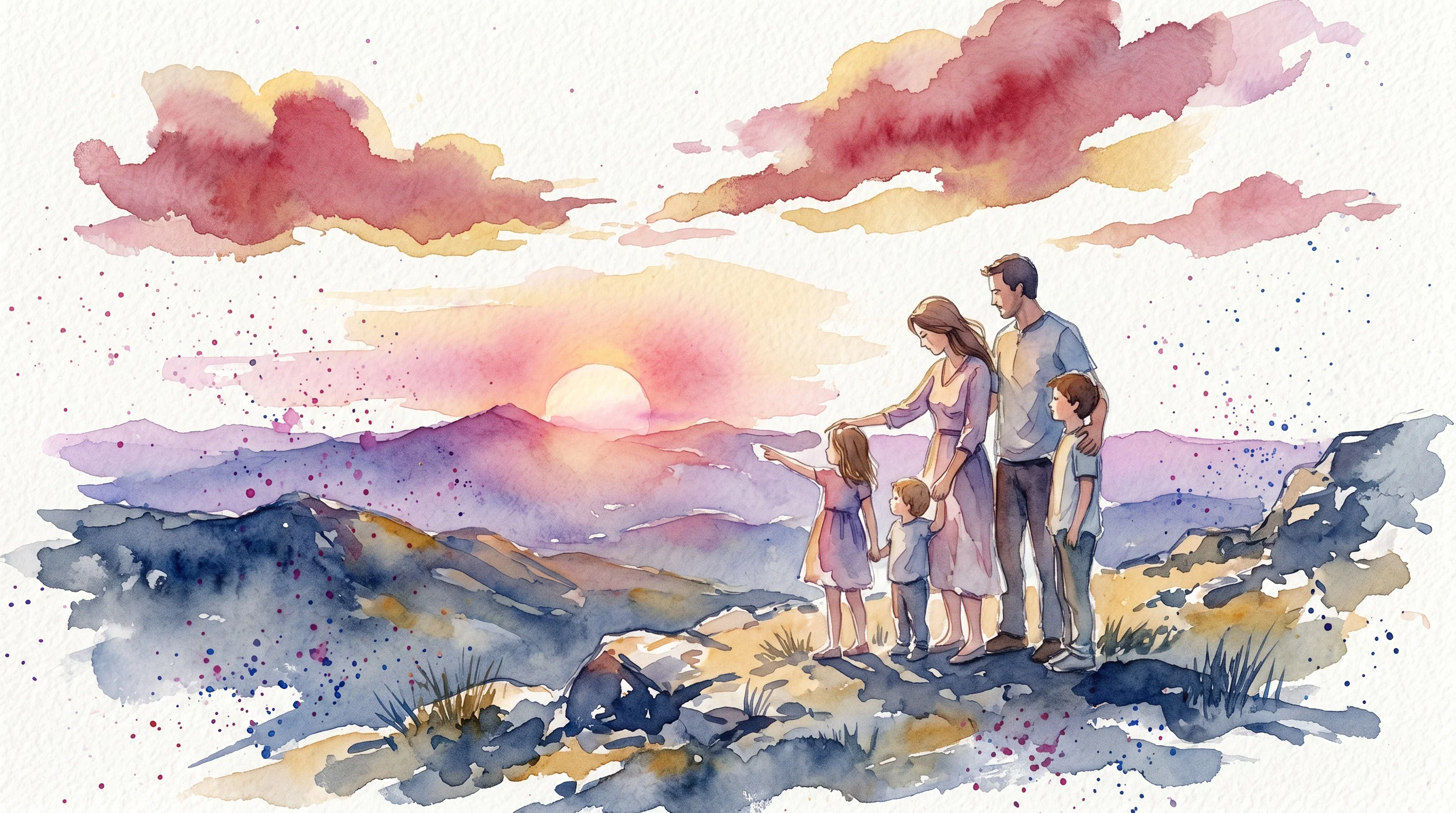 A Sacred Sunset on the Mountaintop