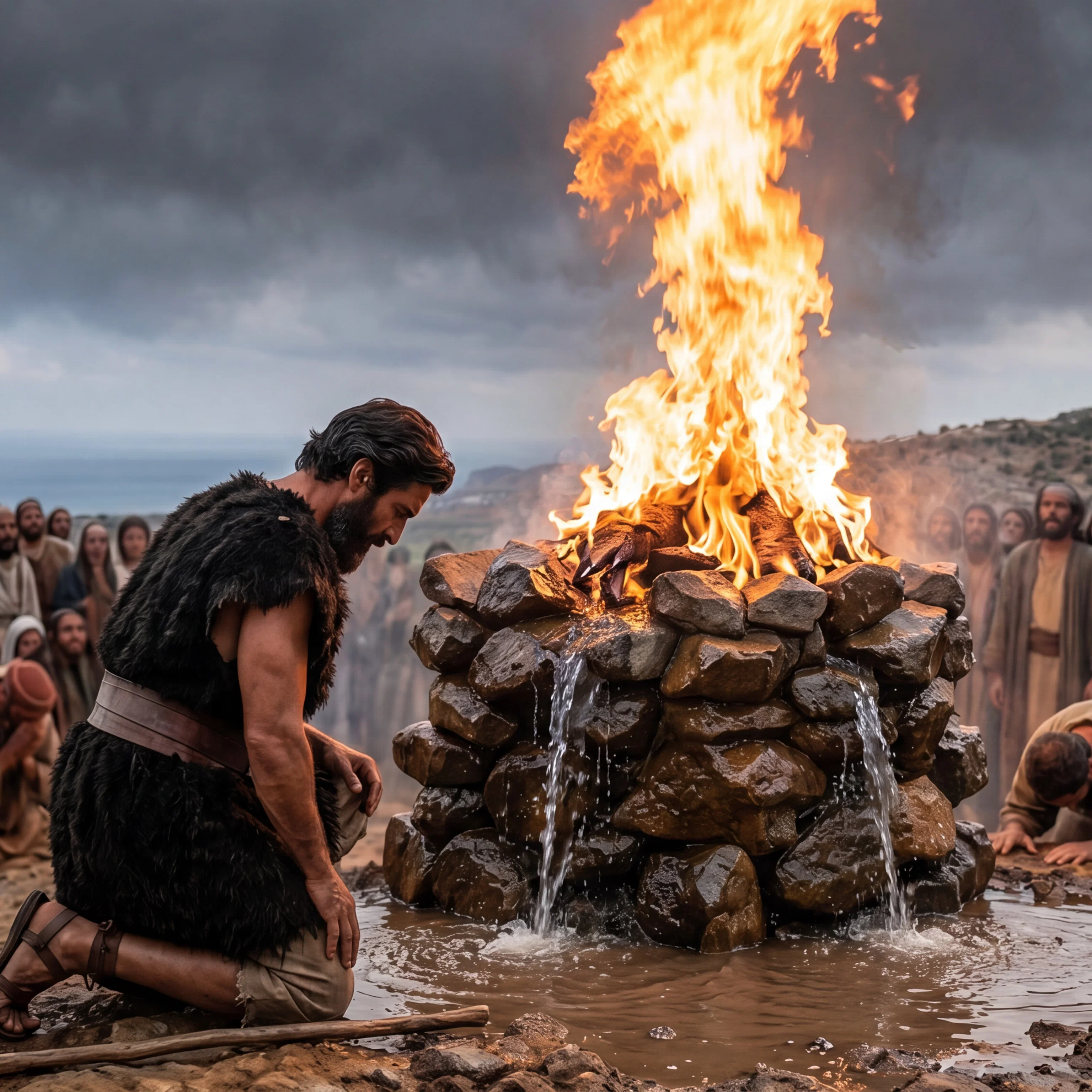 Elijah Praying On Mount Carmel